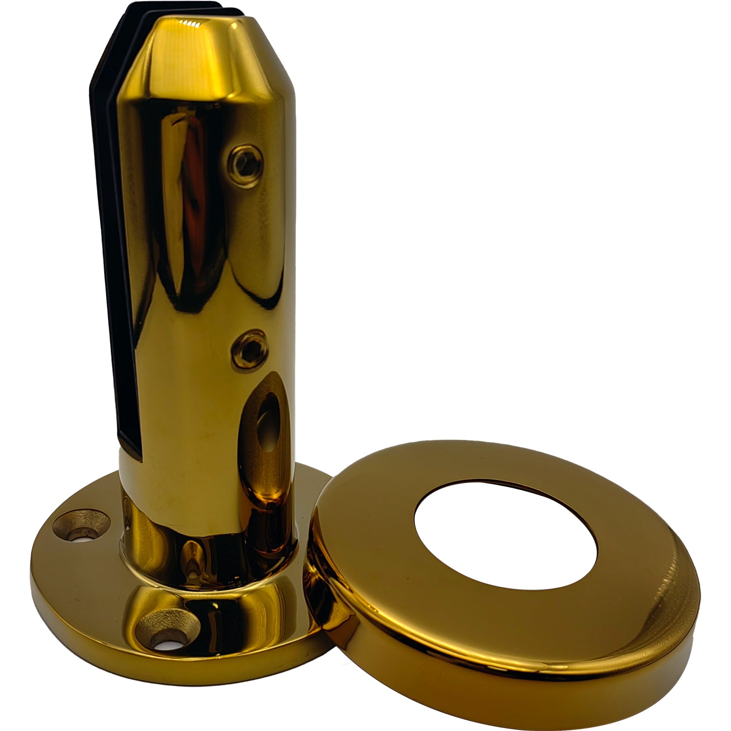 Soporte Baranda vidrio para vidrio 10-12 mm, Bronce pulido 304SS-PVD