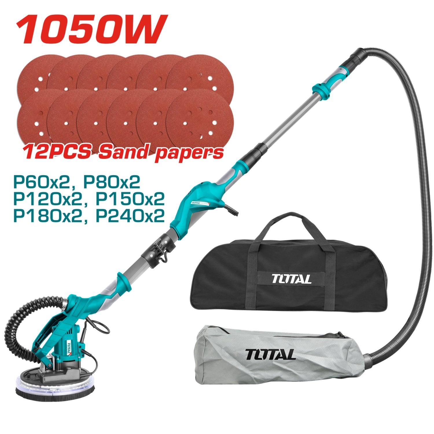 Lijadora orbital Paneles de Gypsum, Yeso, Drywall 1050W, 110-120V~50/60Hz. Incluye accesorios