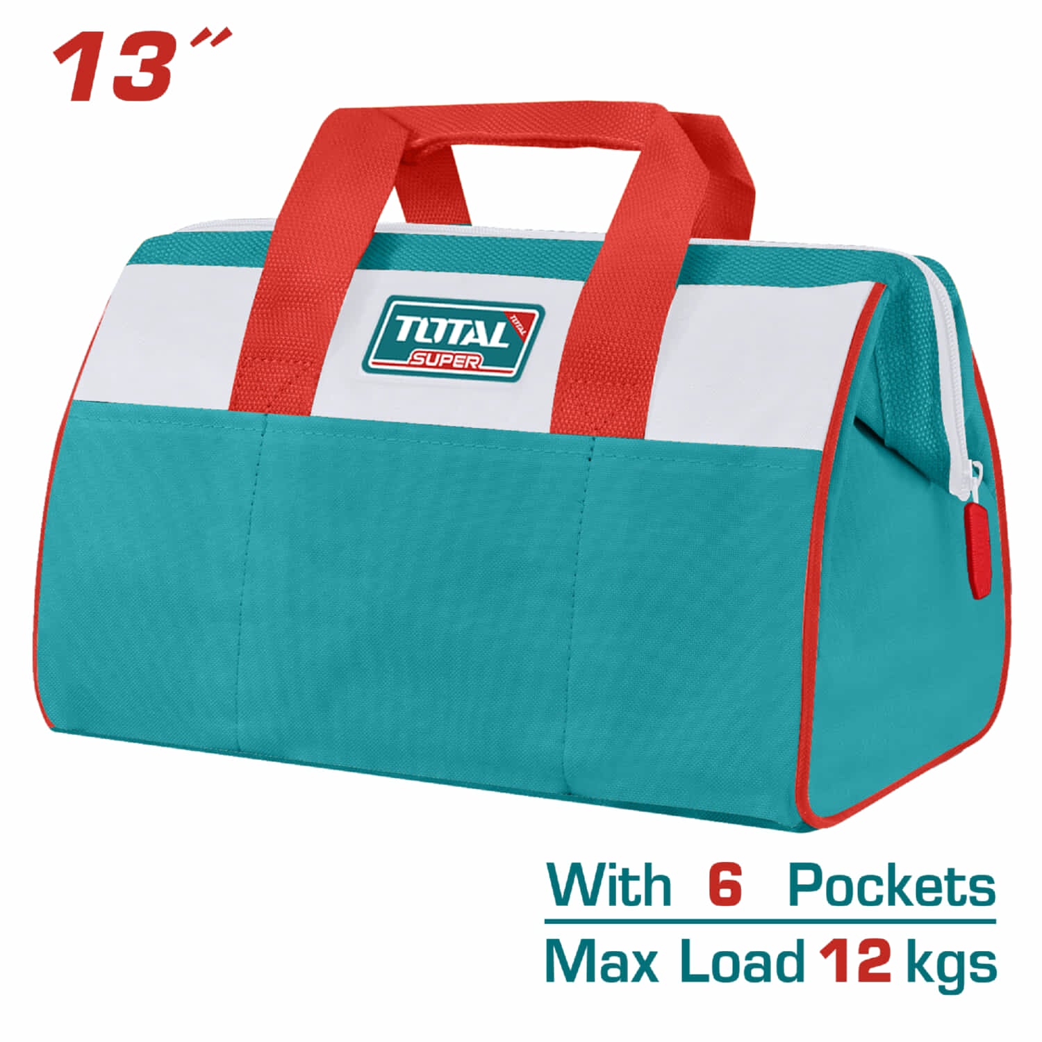 Bolsa de herramientas de 6 bolsillos. 13"
