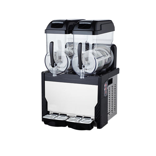 Maquina de granizado, frozen frappe 24lt Doble cabezal. 960 W, 470*515*810mm, 110V/60Hz.