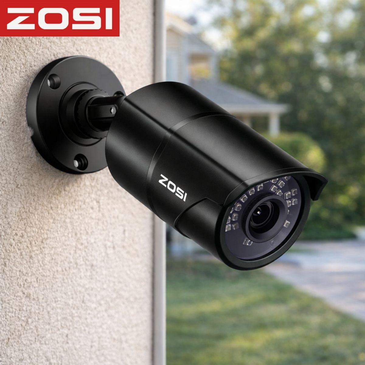 Cámara de Seguridad 1080P 4 en 1 TVI AHD CVI CVBS con Lente 3.6mm IR Cut y Visión Nocturna 30m. Carcasa Metálica IP66. Color Negro