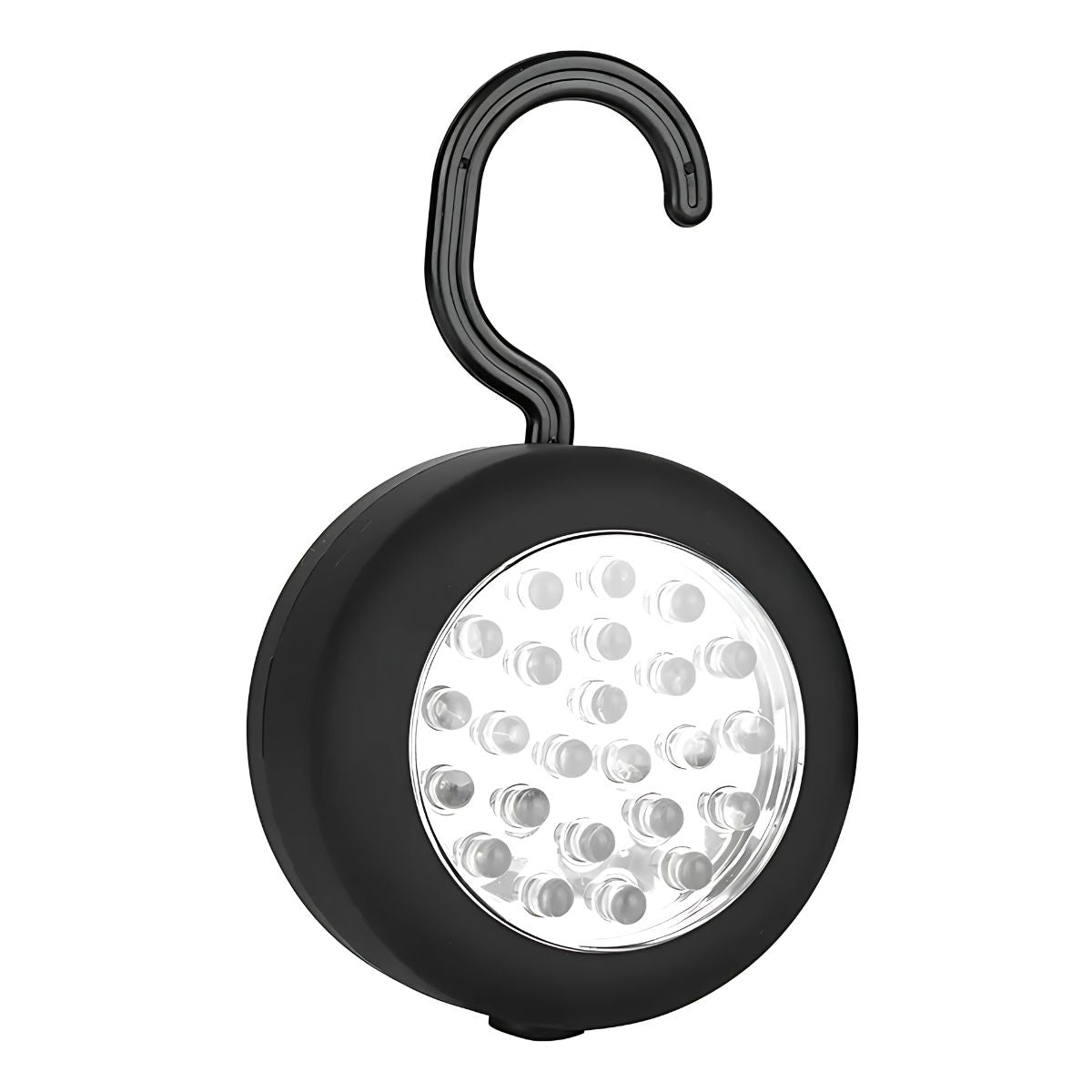 Luz de Trabajo Portátil con 24 LEDs a baterías. Linterna Manos Libres con Imán y gancho. (No incluye baterías). Lampara.