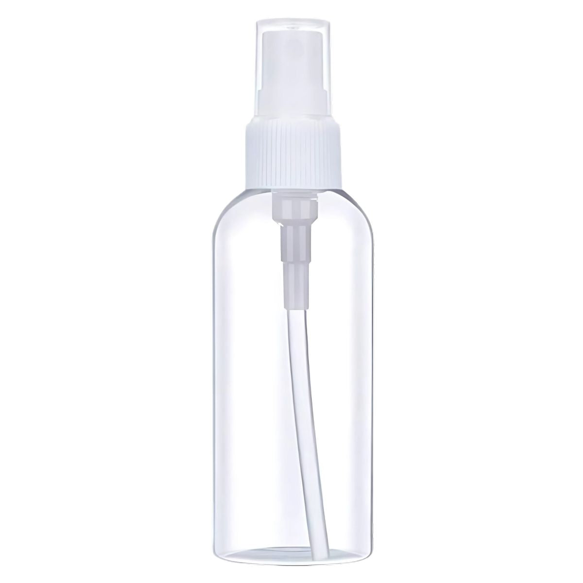 Botella Con Atomizador 100ML. Pulverizador Transparente de plástico. Spray Rociador De Líquidos. Envase Aspersor. (Unidad)