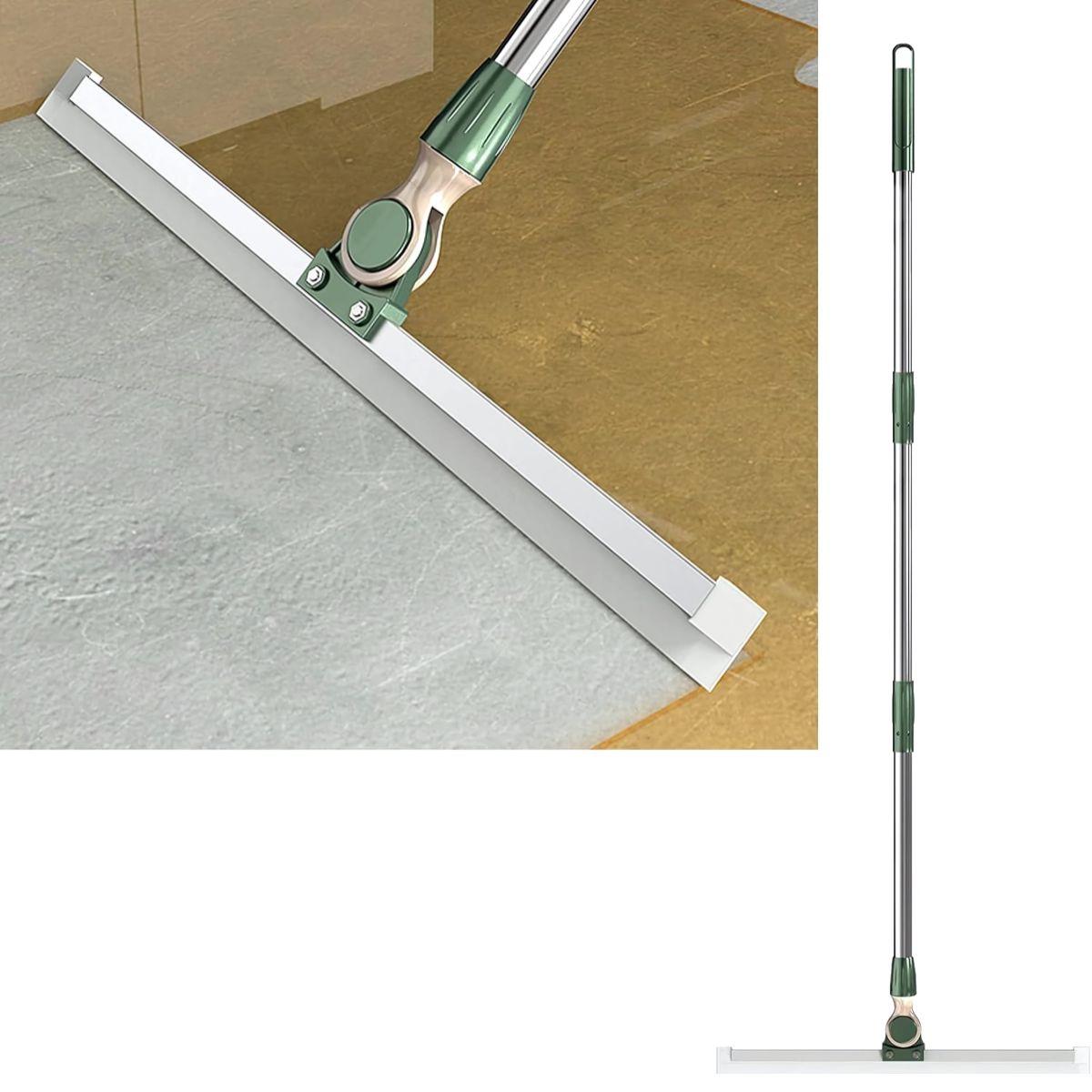 Escurridor Escobilla De silicona de 35cm (13.7”). Ideal para piso y ventanas. Limpiaparabrisas. Escoba mágica para agua