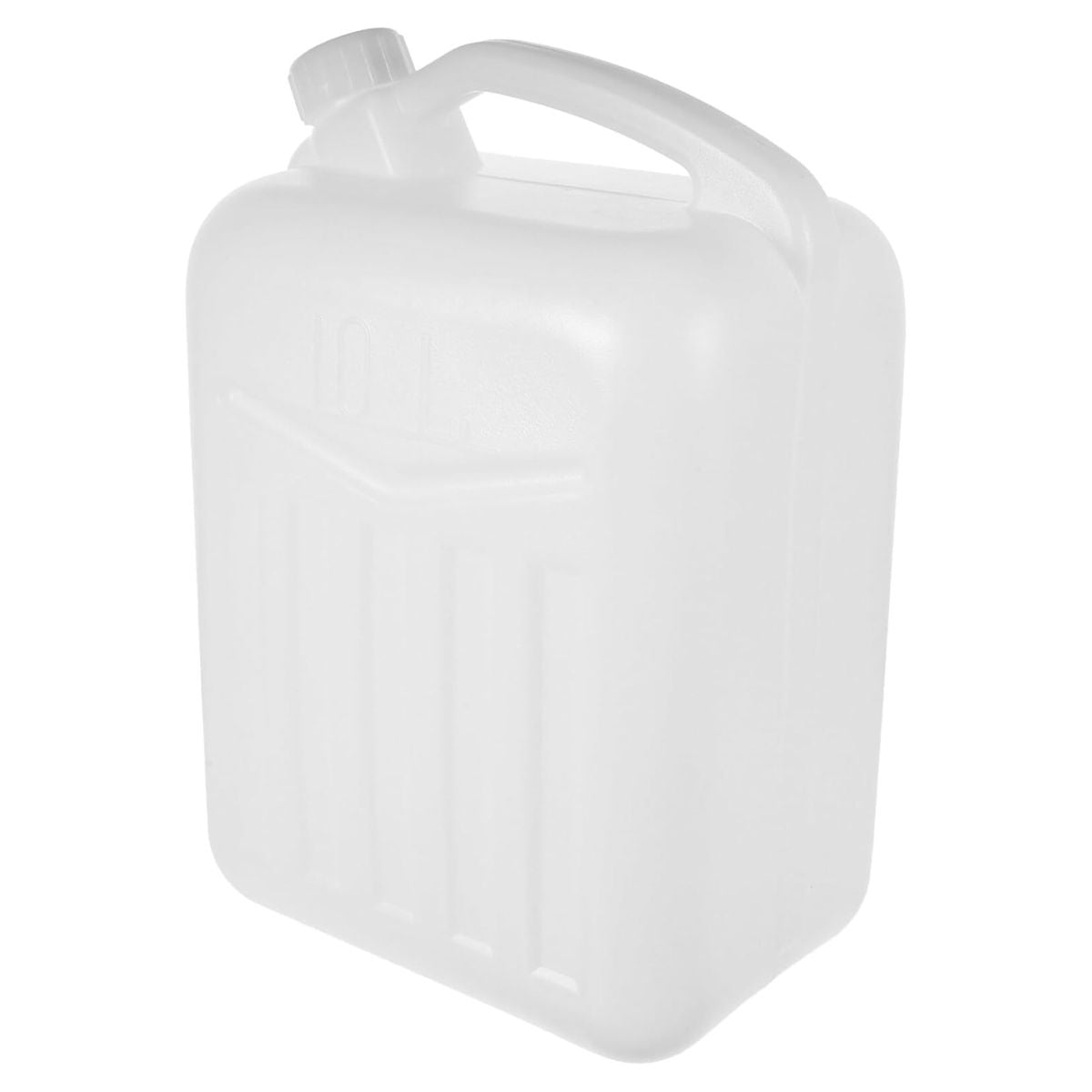 Tanque Para Gasolina o líquidos. (10 litros) Bidón, Barril, Contenedor Para Combustible, Aceite, Diesel, Agua. Color blanco.