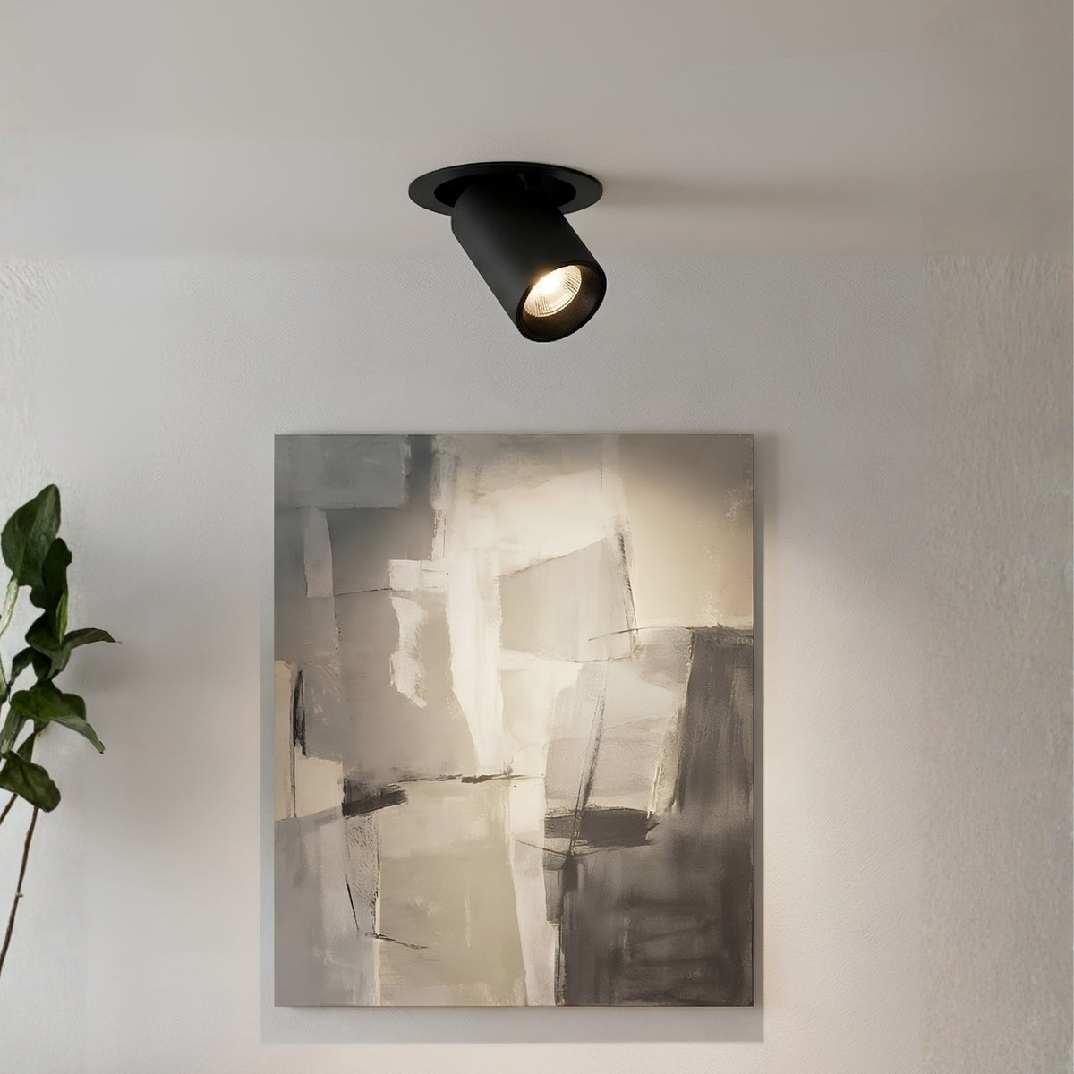 Downlight LED Empotrado Negro 7W 3000K COB Bridgelux Ajustable 36° 710LM IP20 Techo Interior