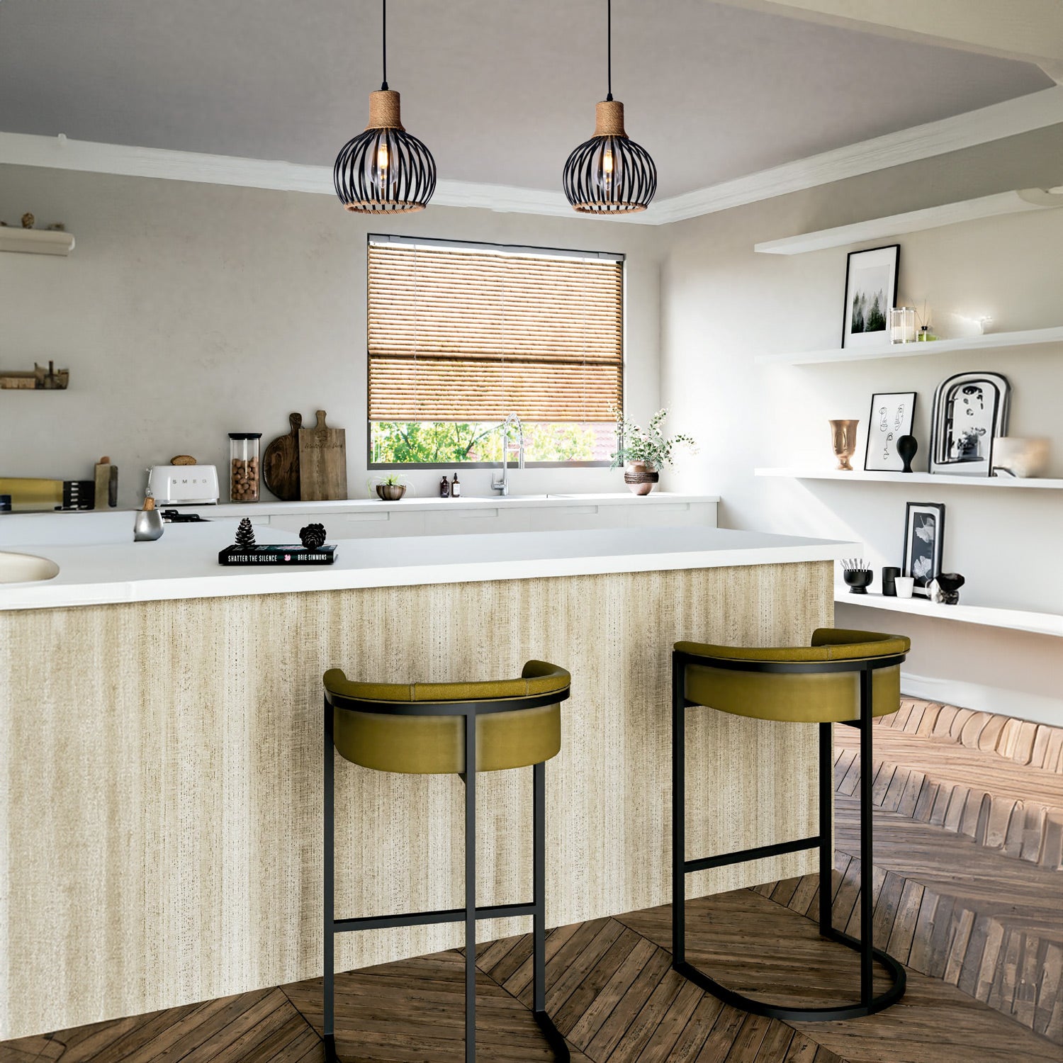 Lámpara de Techo LT Callisto - 3 Luces en Mimbre Natural para Interior –  VIRTUAL MUEBLES, image size:1500x1500