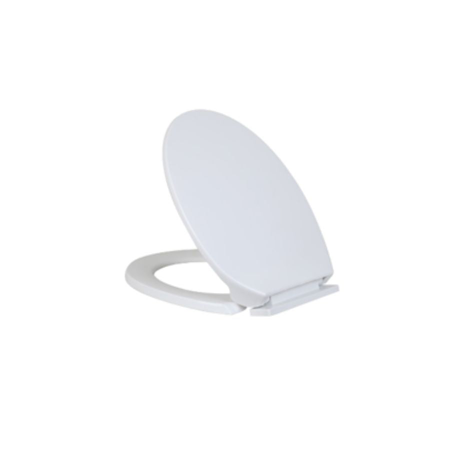 Tapa para inodoro asiento color blanco 17" Caida lenta. Tapa para poseta pequeña
