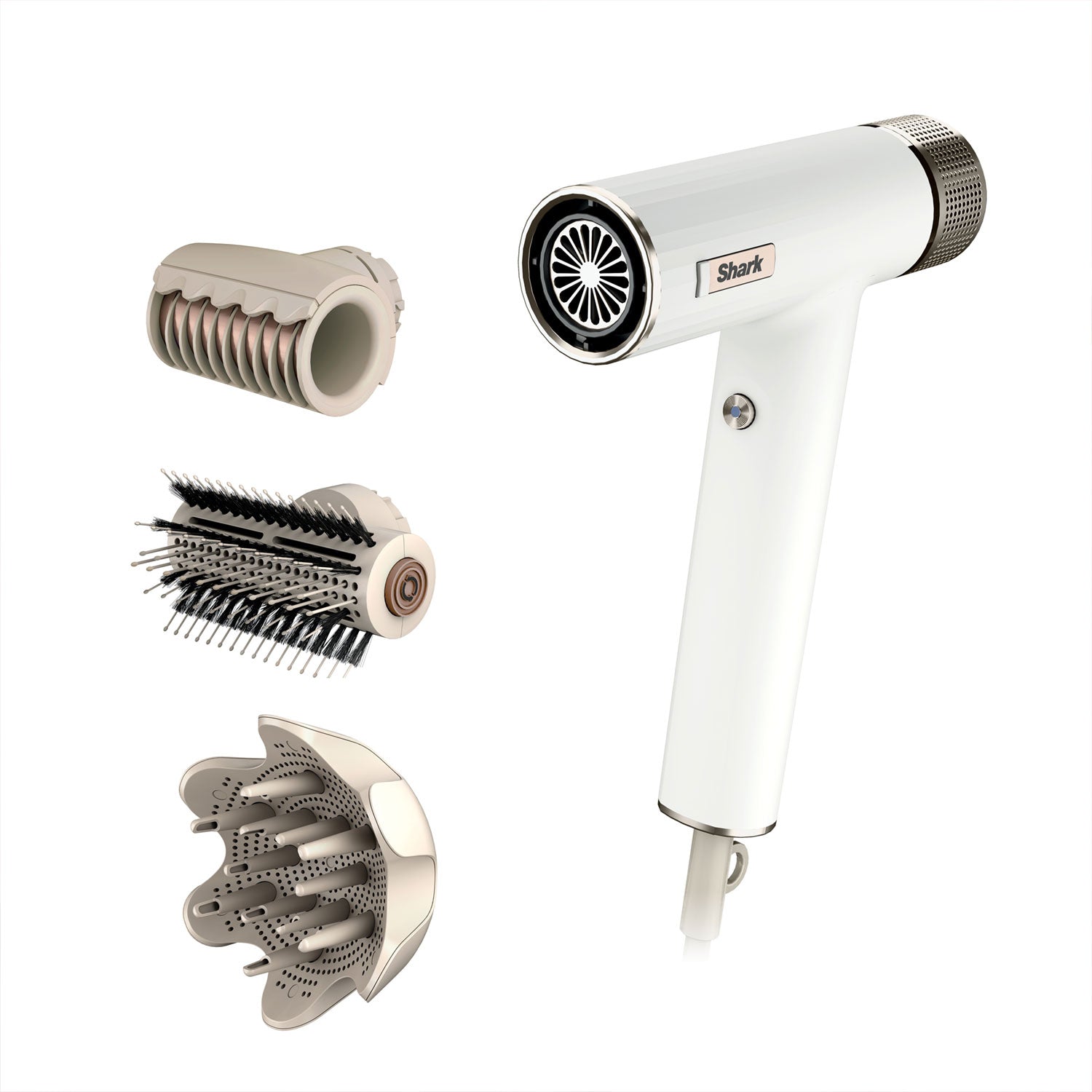 Secador y estilizador para cabello Shark SpeedStyle. Blower para pelo ondulado y risado HD332.