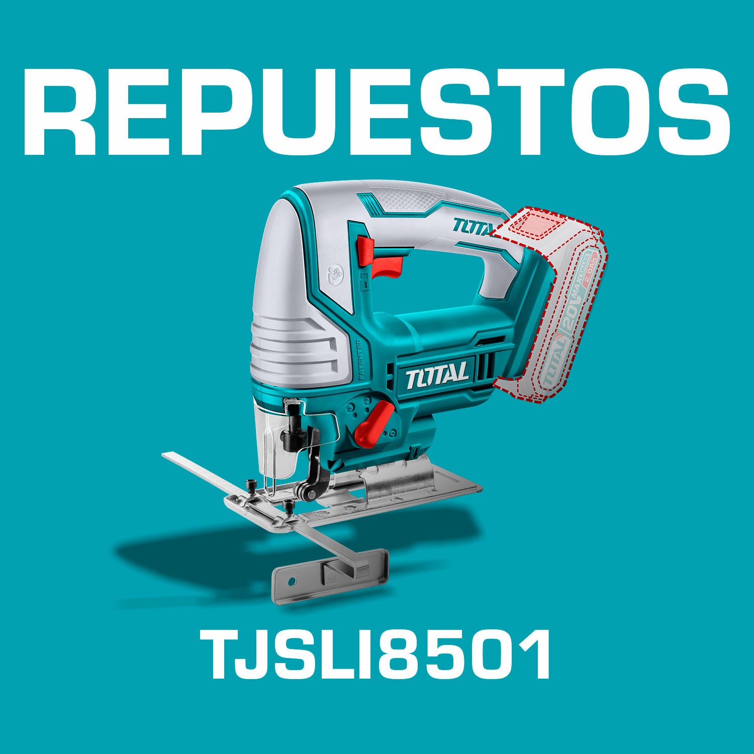 Repuestos Sierra caladora inalambrica 20V (1 año) Codigo TJSLI8501