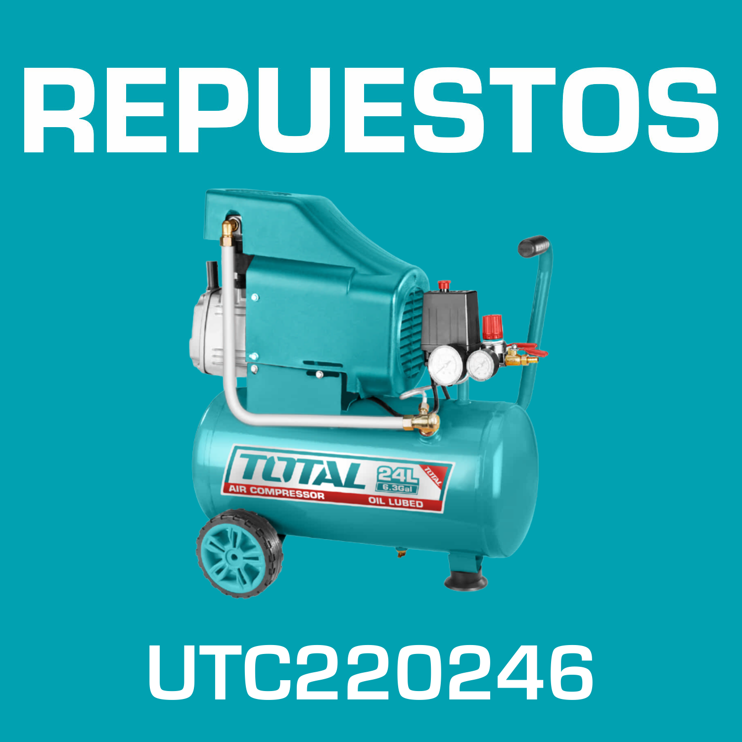 Repuestos de compresor de aire 2Hp 24L 110V