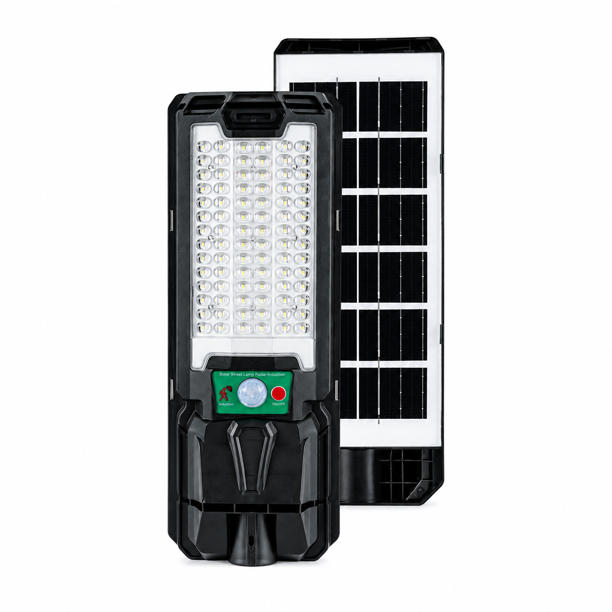 Lámpara Solar LED 60W de Calle con Sensor, 1800 lumens, 6500K Fría: Eficiencia Brillante. Luminaria