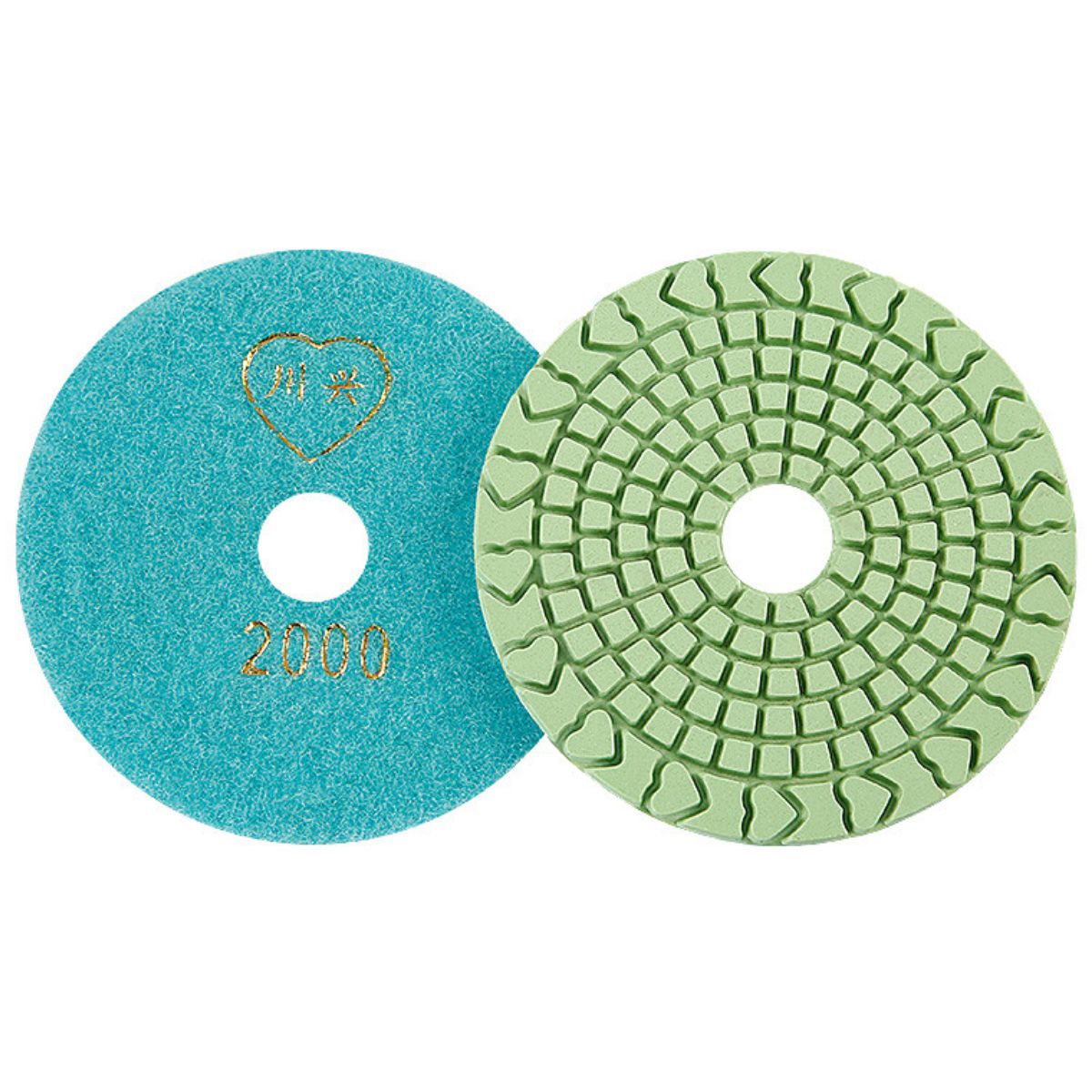 Almohadilla de Pulido de Diamante 4” (100 mm) – Grano 2000#. Disco de Pulido Seco y Húmedo para Mármol, Granito. (Grado Industrial)
