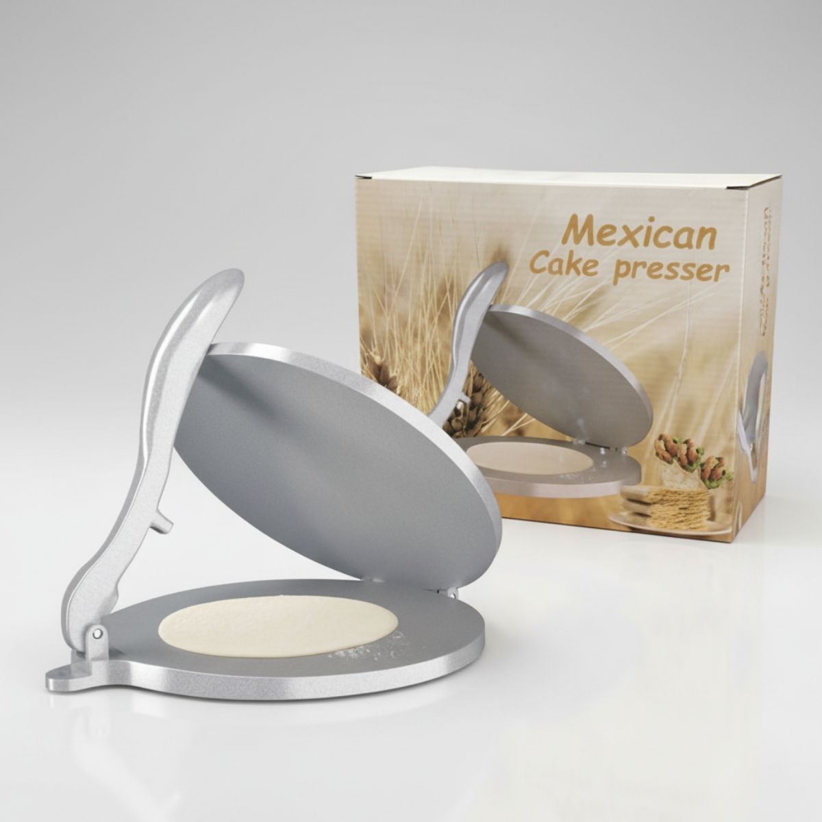 Prensa Para Tortillas De Aluminio 7.7” (19.5cm). Tortillera pataconera