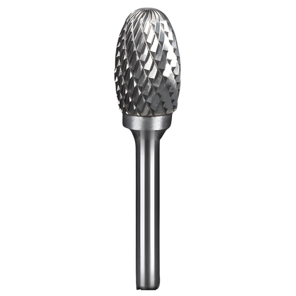 Fresa Lima Rotativa De Carburo Tipo Llama Doble Corte Para Mototool. Vástago 6mm. Cabeza 16mm.