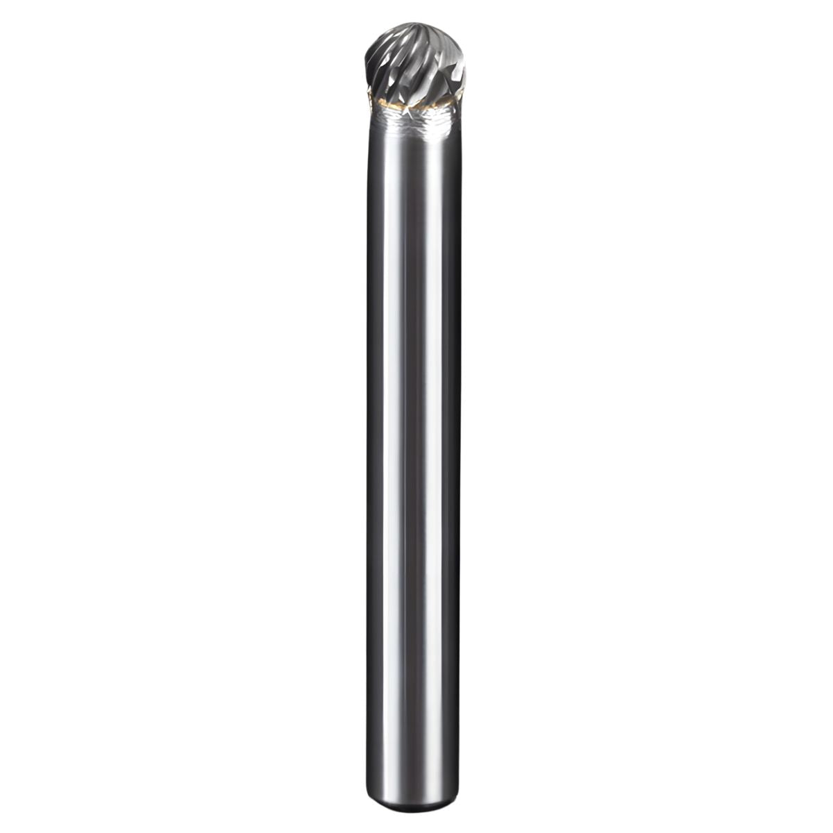 Fresa Lima Rotativa De Carburo Tipo Esfera Doble Corte Para Mototool. Vástago 6mm. Cabeza 6mm.