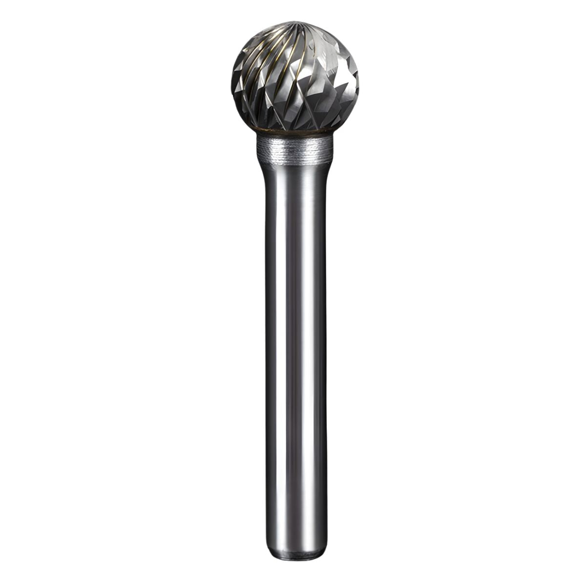 Fresa Lima Rotativa De Carburo Tipo Esfera Doble Corte Para Mototool. Vástago 6mm. Cabeza 12mm.