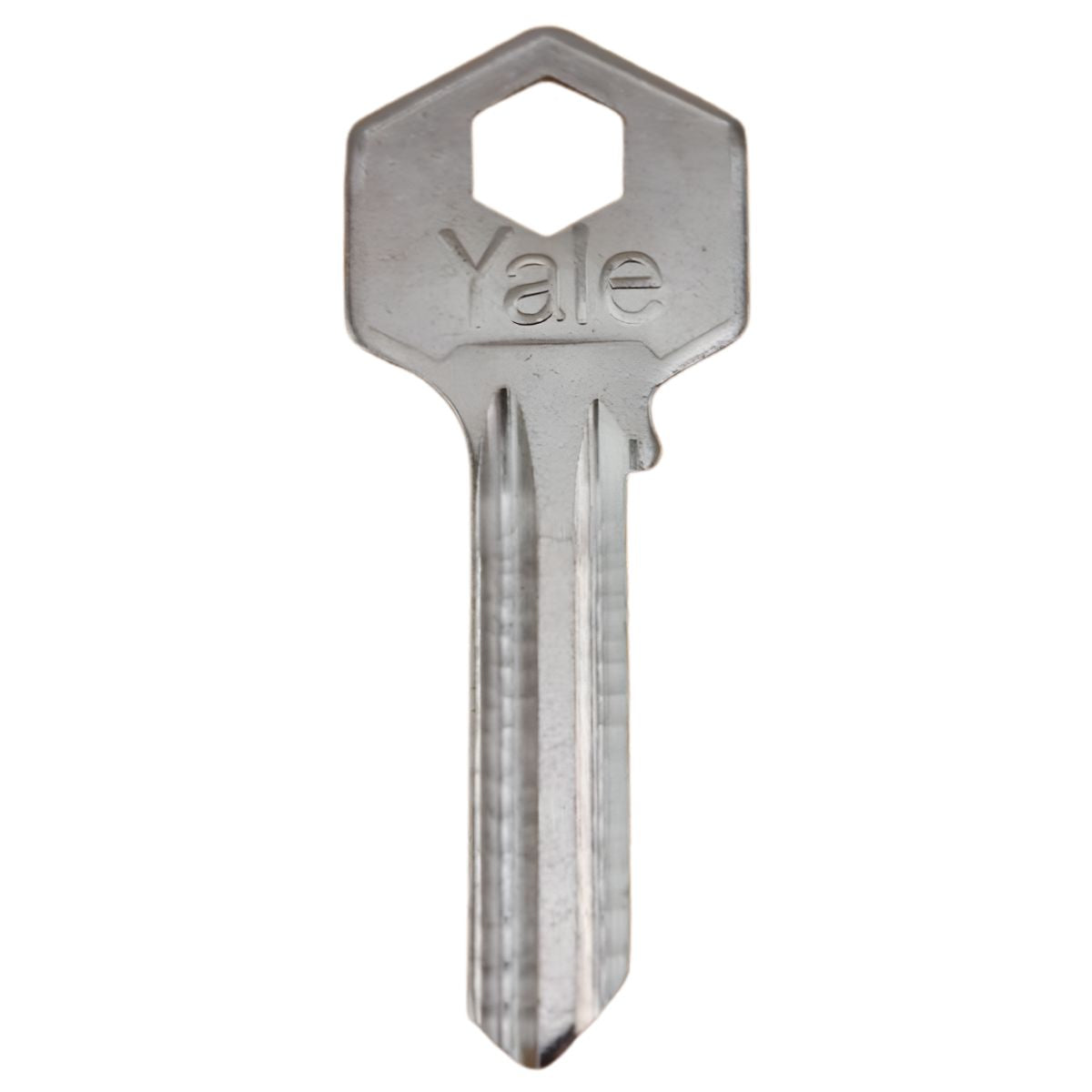 Llave Yale con Cabeza Hexagonal Larga. Llave en Blanco para Copia o duplicado de Cerradura.