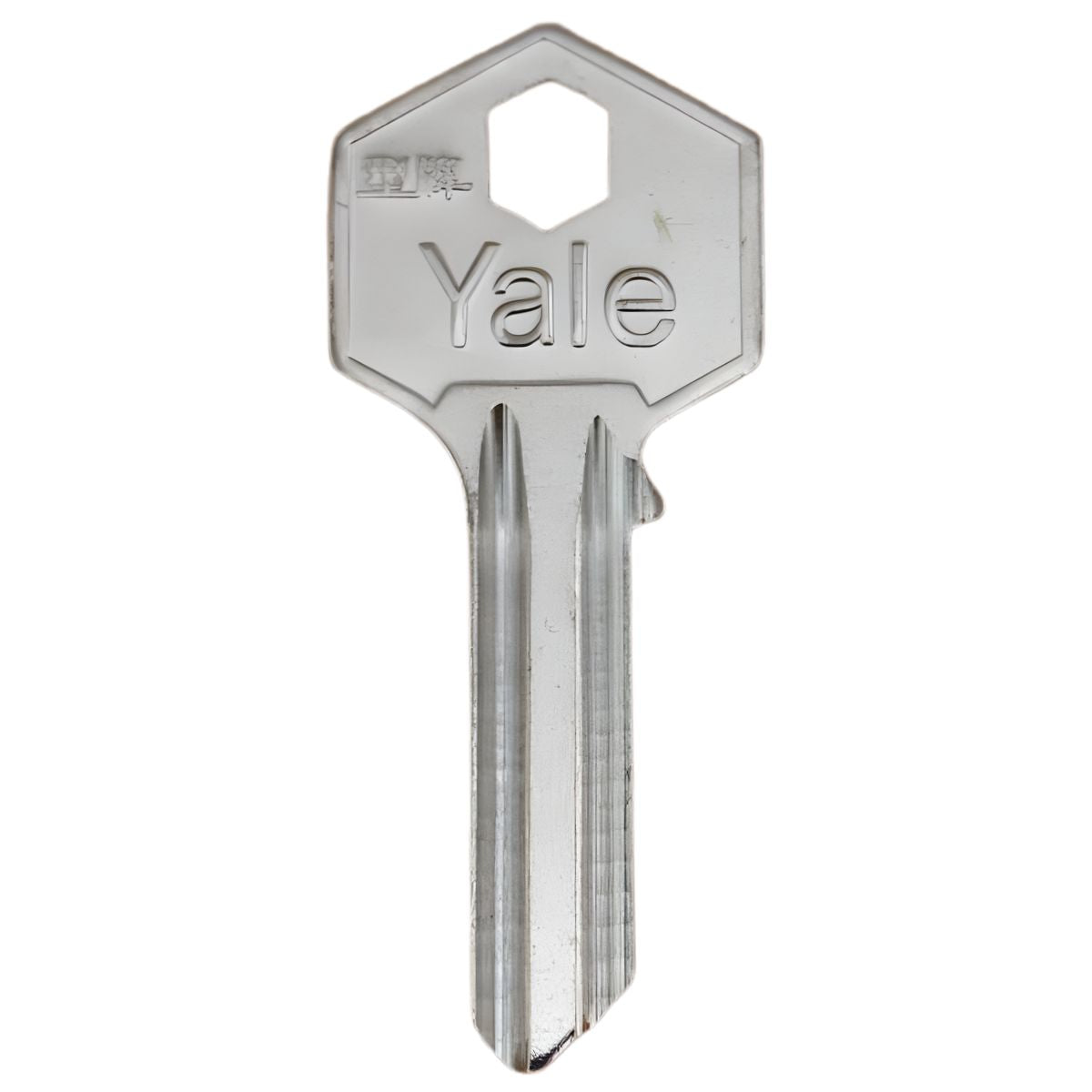 Llave Yale con Cabeza Hexagonal corta. Llave en Blanco para Copia o duplicado de Cerradura.