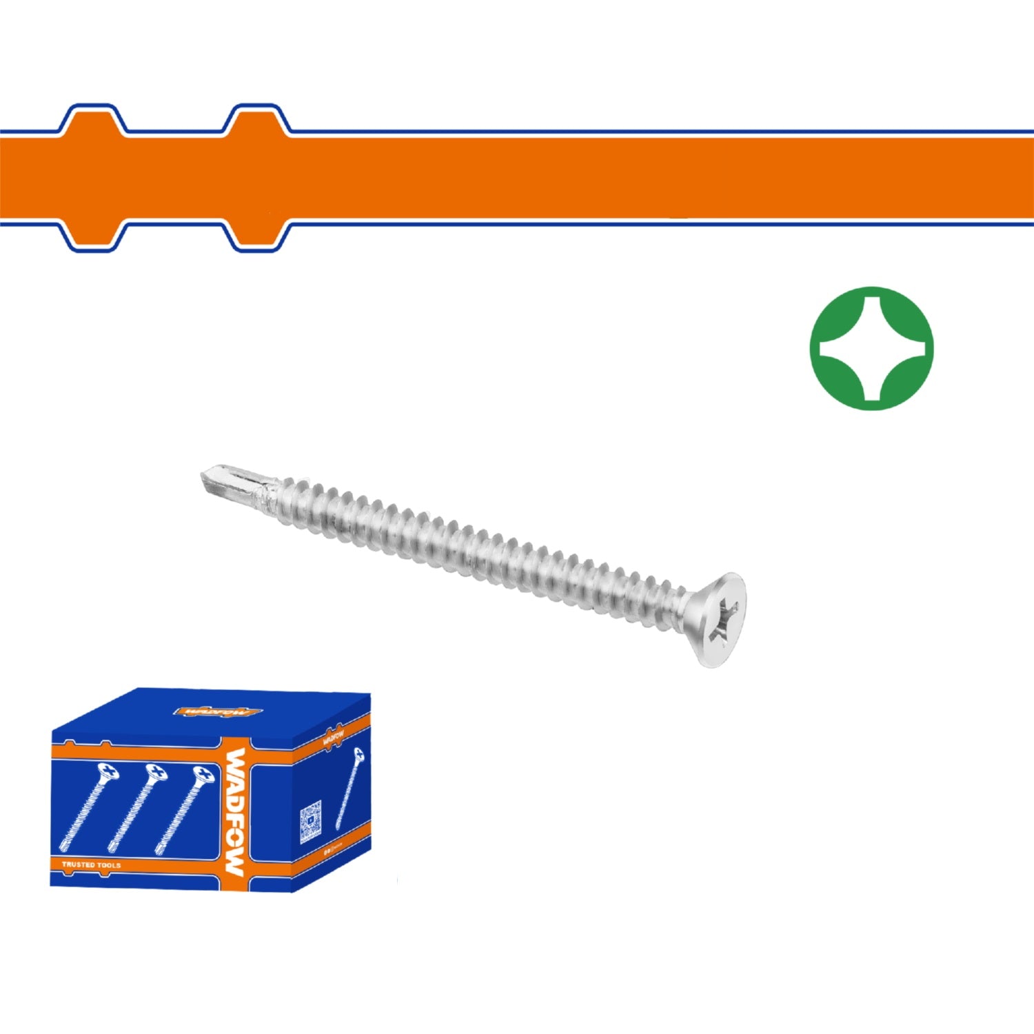 Tornillos Punta Broca Phillips avellanado. Acabado Zinc. Para perforar