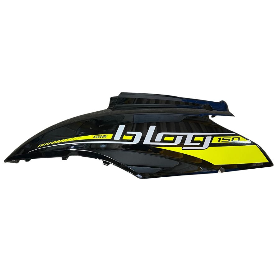 LEFT DECORATIVE PANEL BLACK GK WITH STICKER FOR BLACK VEHICLE (BLOG 150)