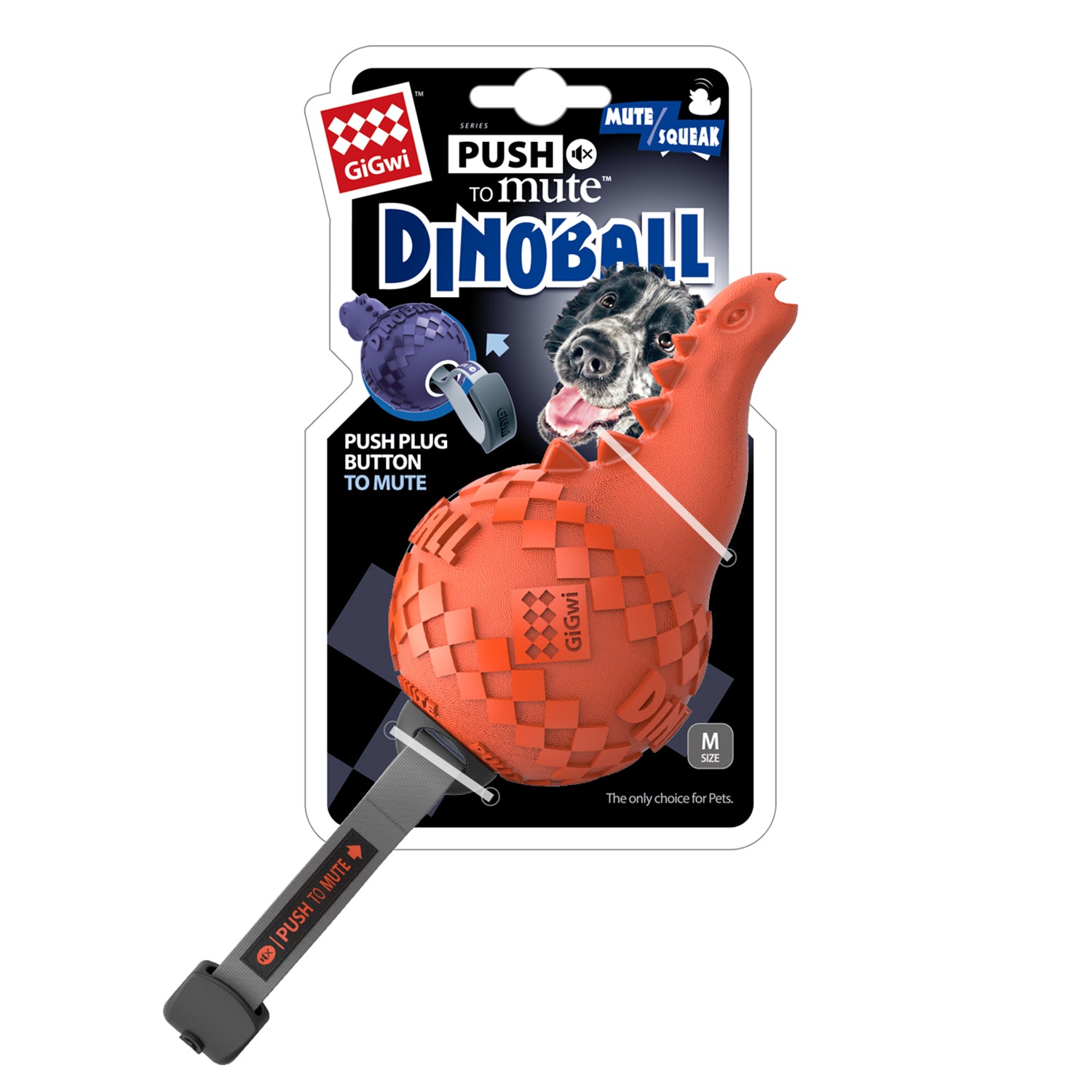 Juguete Dinoball Apatosaurus naranja mascota