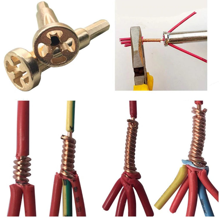 Pelacable y Conector 2en1 pelado y enrrollado automatico. Universal. 8x11x2Cm/ 3,15 x 0,79pulg.