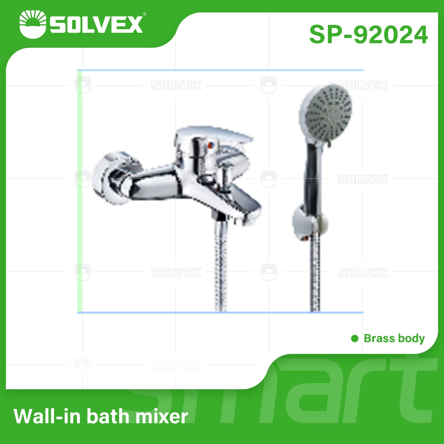 Llave Mezcladora de Pared para Ducha y Bañera con Ducha de Mano. Grifo Monomando Cromado con Desviador y Manguera Flexible de 1.5m.