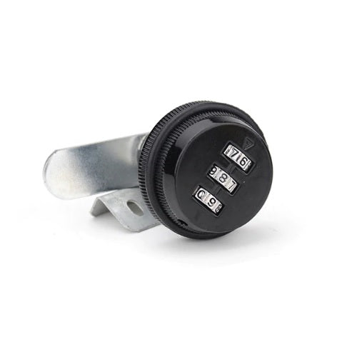 Cerradura De Leva De Combinación De Código De 3 Dígitos, Cerradura Codificada Con Contraseña De Seguridad De Gabinete De Aleación De Zinc Plateado (armario De Madera De 12 ~ 0.630 In