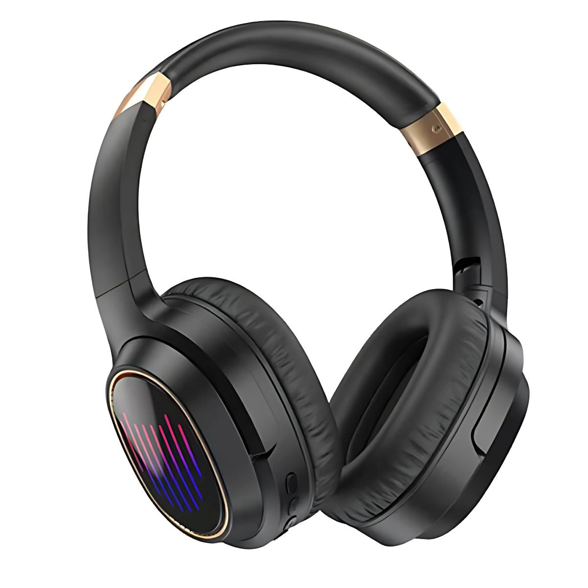 Audífonos Bluetooth 5.3.(Color Negro). Auriculares inalámbricos con micrófono. 8 horas de Uso y Cable Tipo-C.
