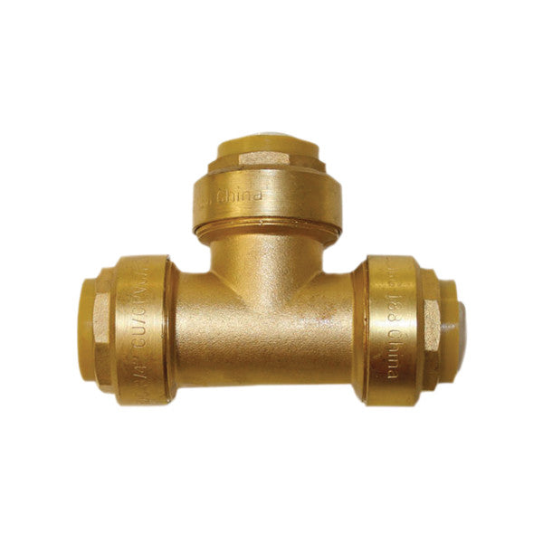 Conectores T a presión para tuberías, Conexiones PEX y Push-On.