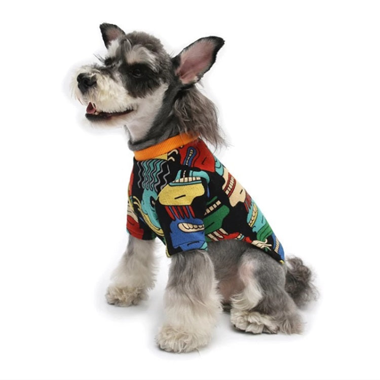 Ropa para Perro Tshirt estampado. Talla S. Medida:24x34x23cm