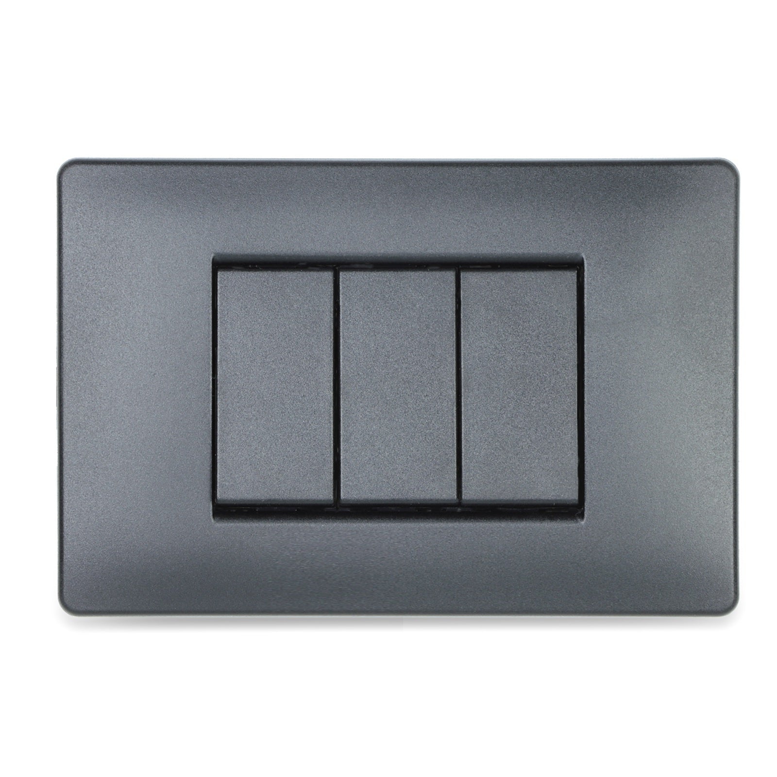 Interruptor triple de 1 vía 10 Amperios-125Volt 60Hz color negro