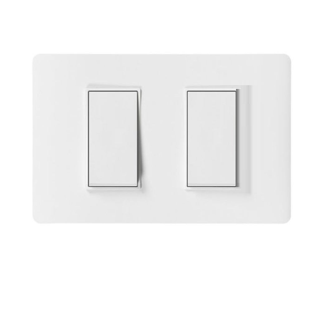 Interruptor doble 10 Amperios-125Volt 60Hz 1 Vía color blanco
