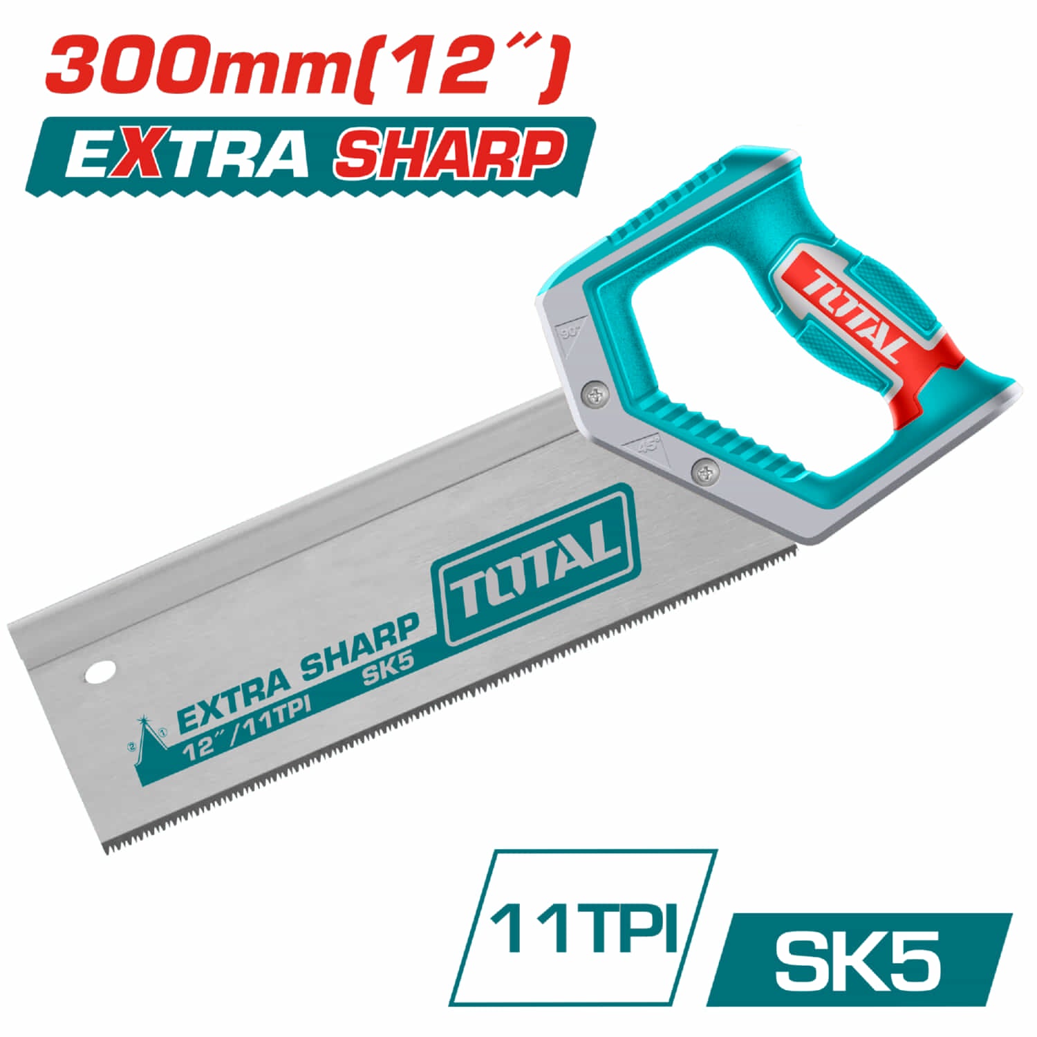 Serrucho trasero 12" Espesor 0.8 mm, 11TPI SK5 Extra Afilado