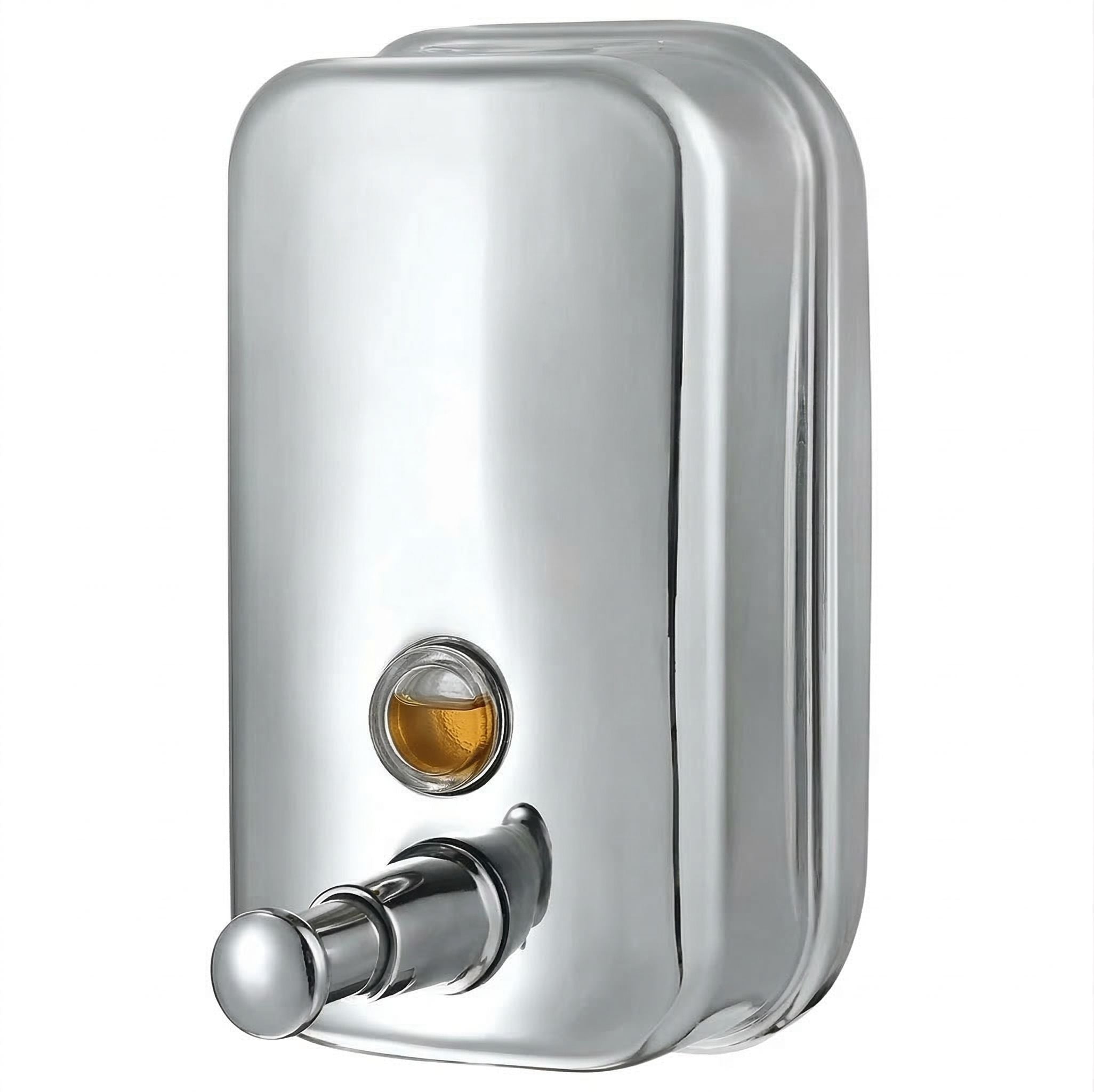 Dispensador de jabón liquido o gel alcoholado 1000ml. Acero inoxidable 304.