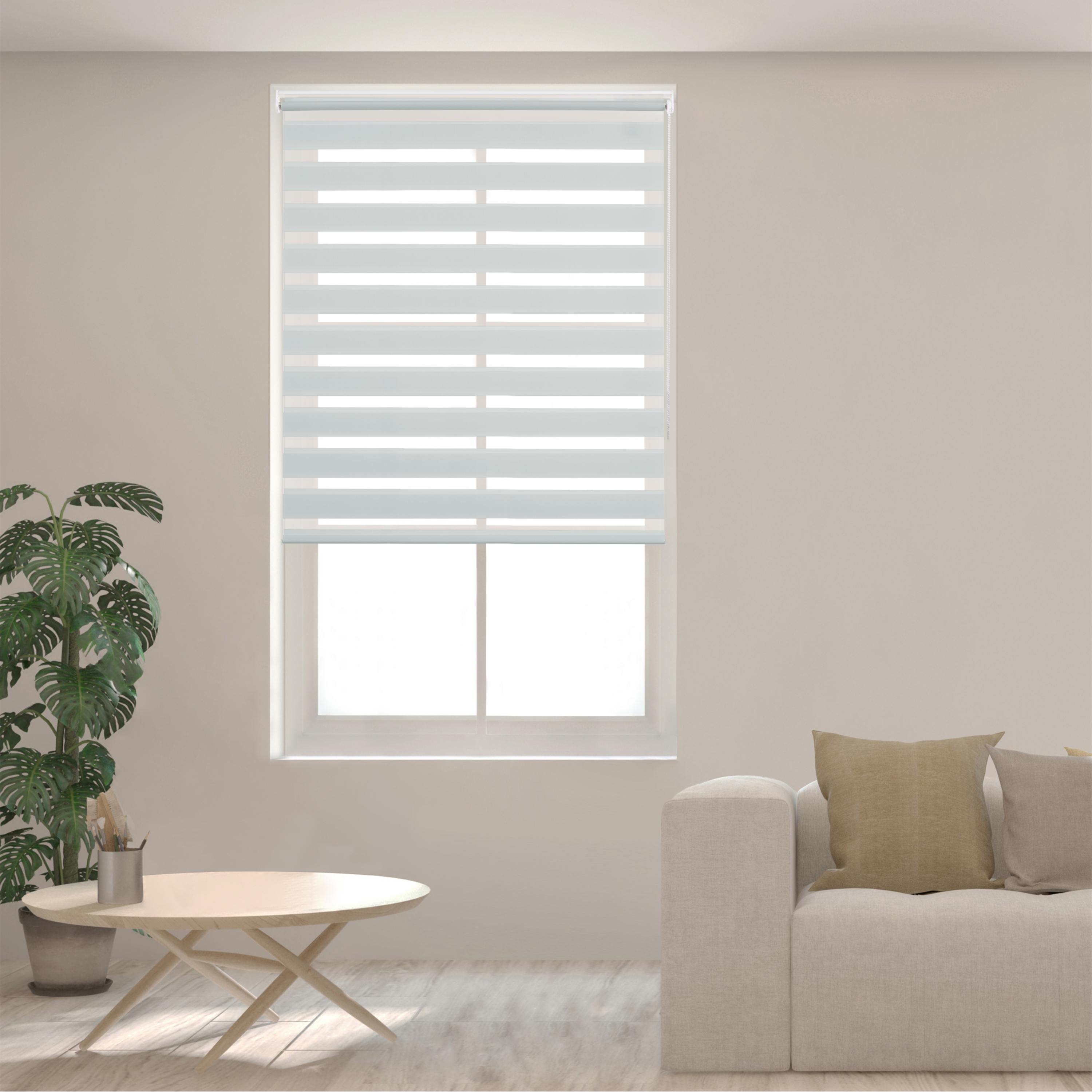 Persianas Roller Enrollable Eclipse Dual GRIS LUMINA INSPIRE