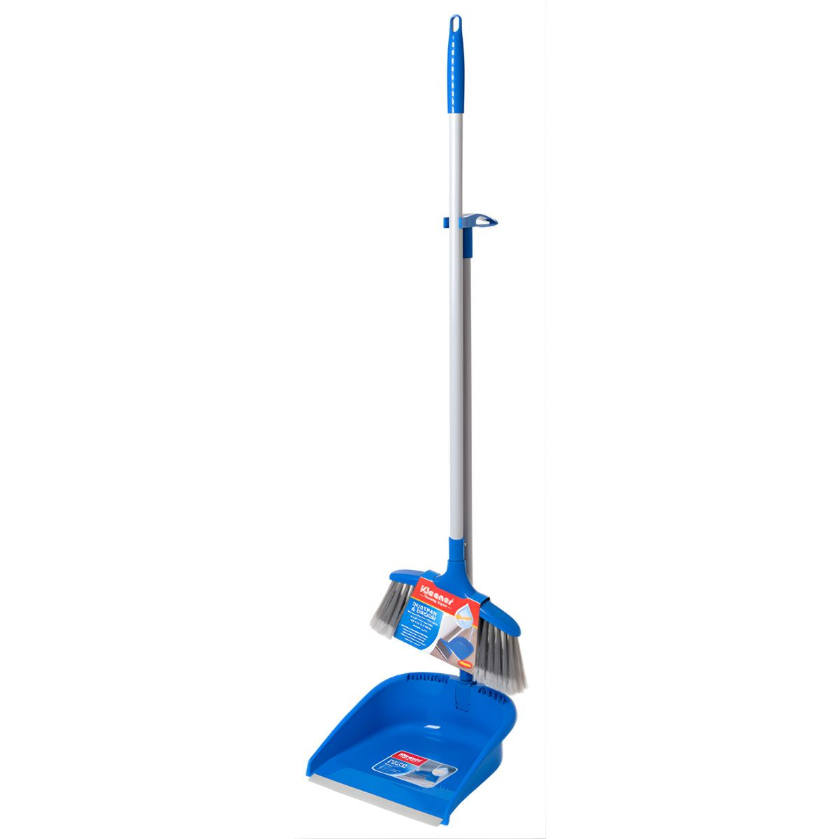 Recogedor con Escoba Plegable de Mango Largo (72cm). Set de 2 piezas.