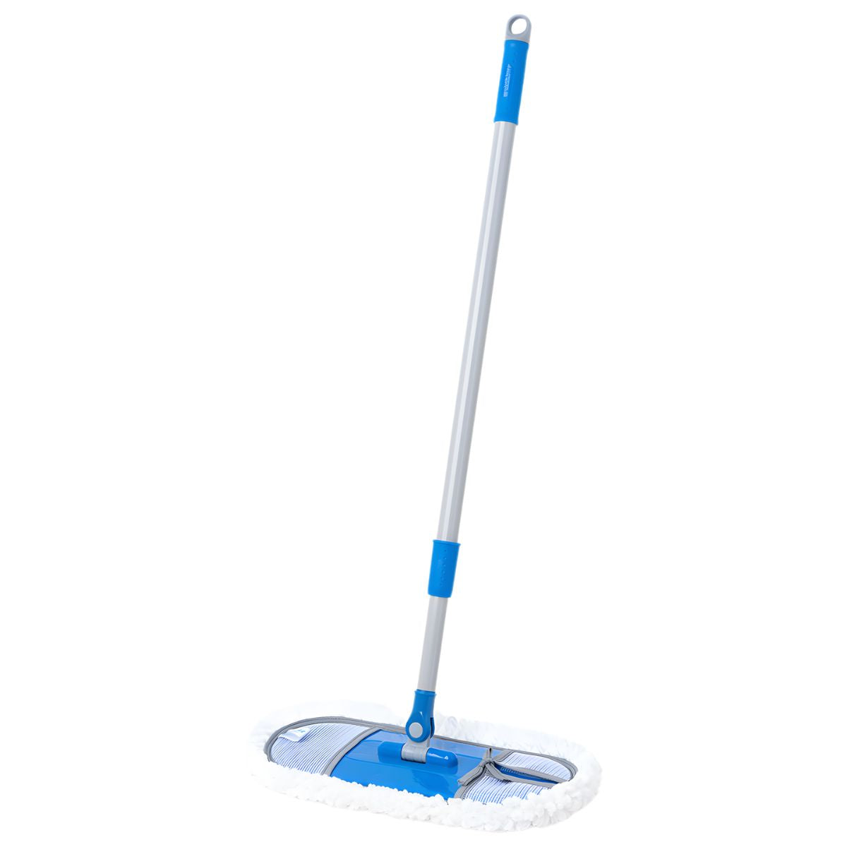 Lampazo Mopa Plana de Microfibra (37x13cm) con Mango Telescópico Ajustable 75–130 cm. Trapeador para Todo Tipo de Pisos.