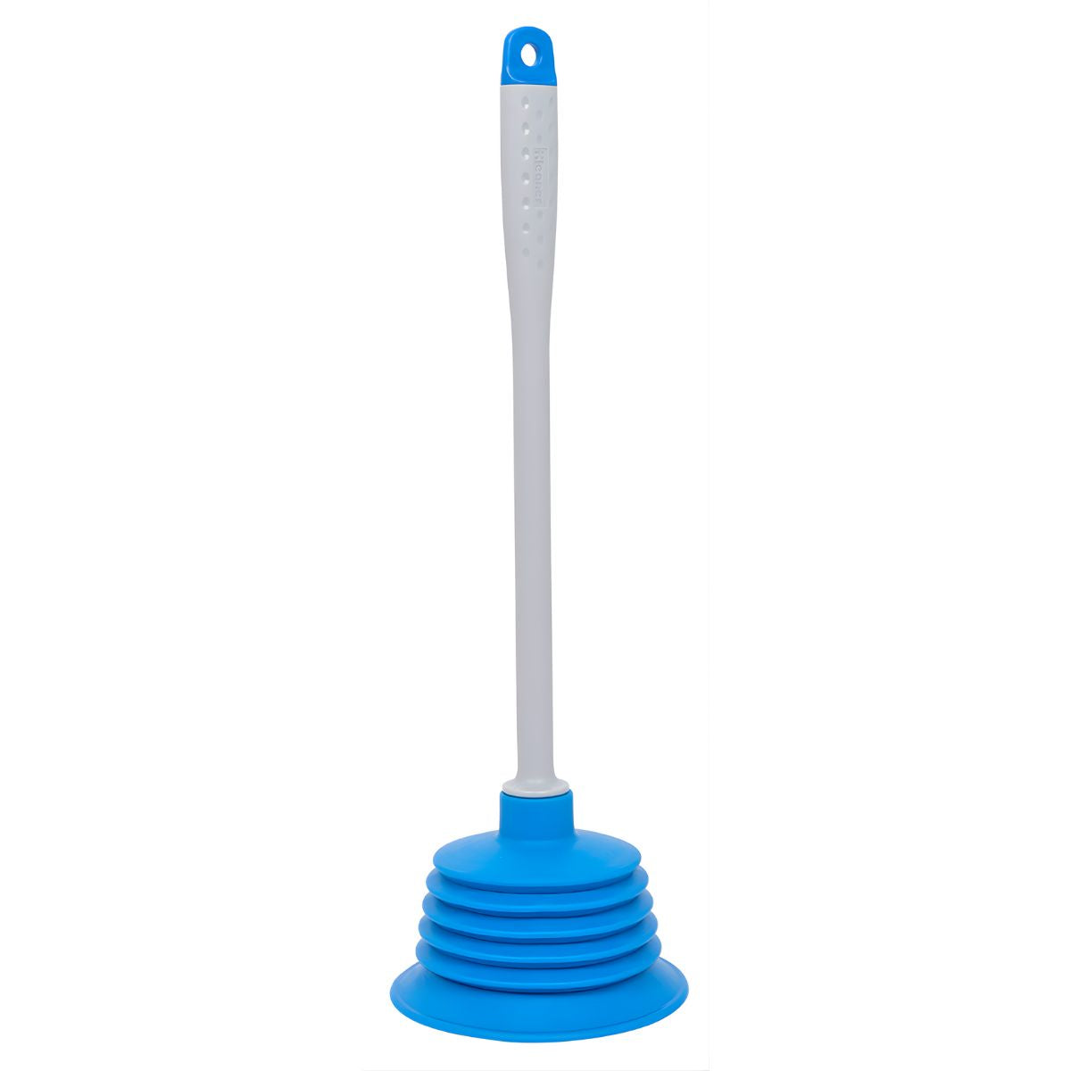 Destapador para Inodoro con Mango (39.5cm). Destapa caños de Succión con Copa acodada (15cm).