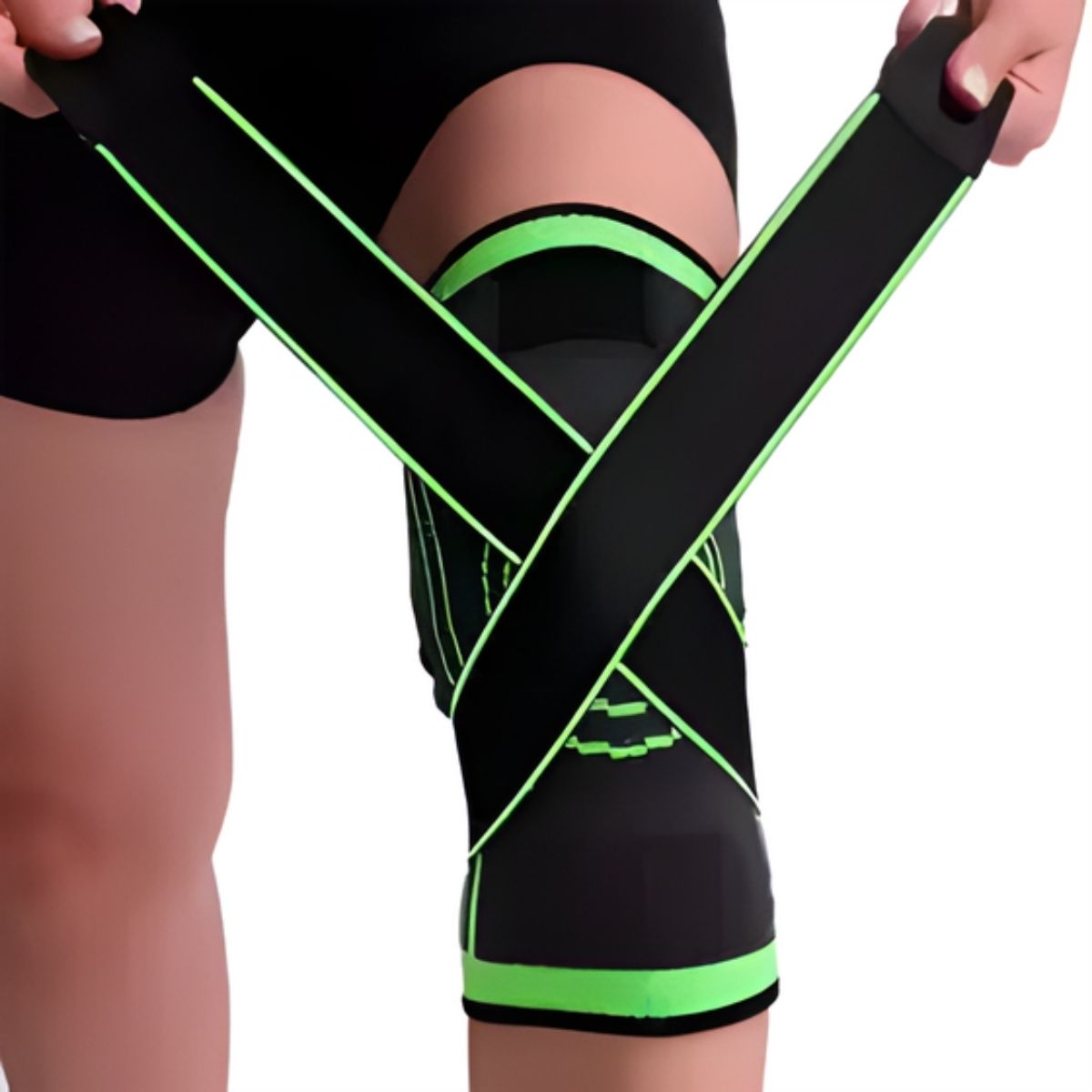 Rodillera Deportiva de Compresión Ajustable con Soporte de Rótula para Fitness, Running y Rehabilitación