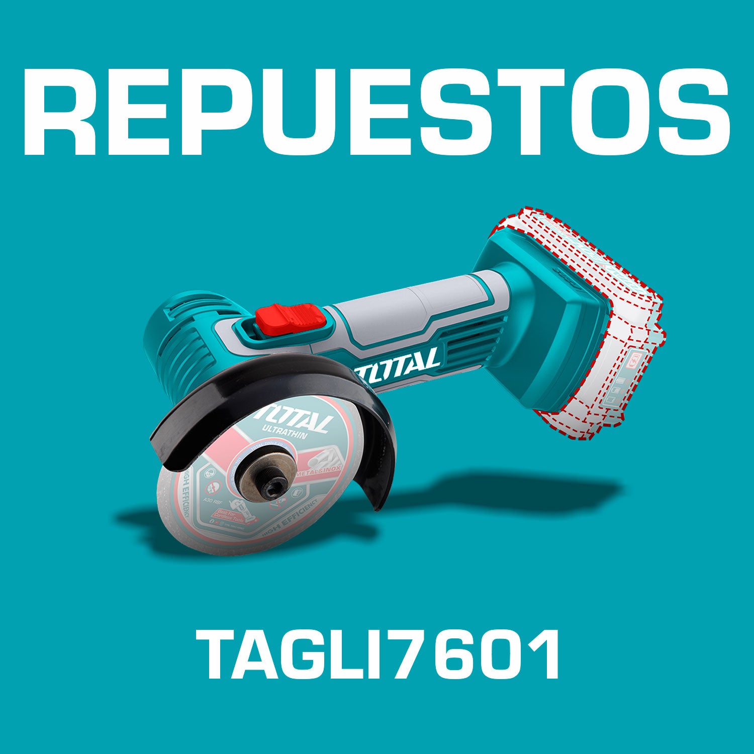 Repuestos Cortadora Mini Compacta 20V de 3" Disco: 76mm. Codigo TAGLI7601