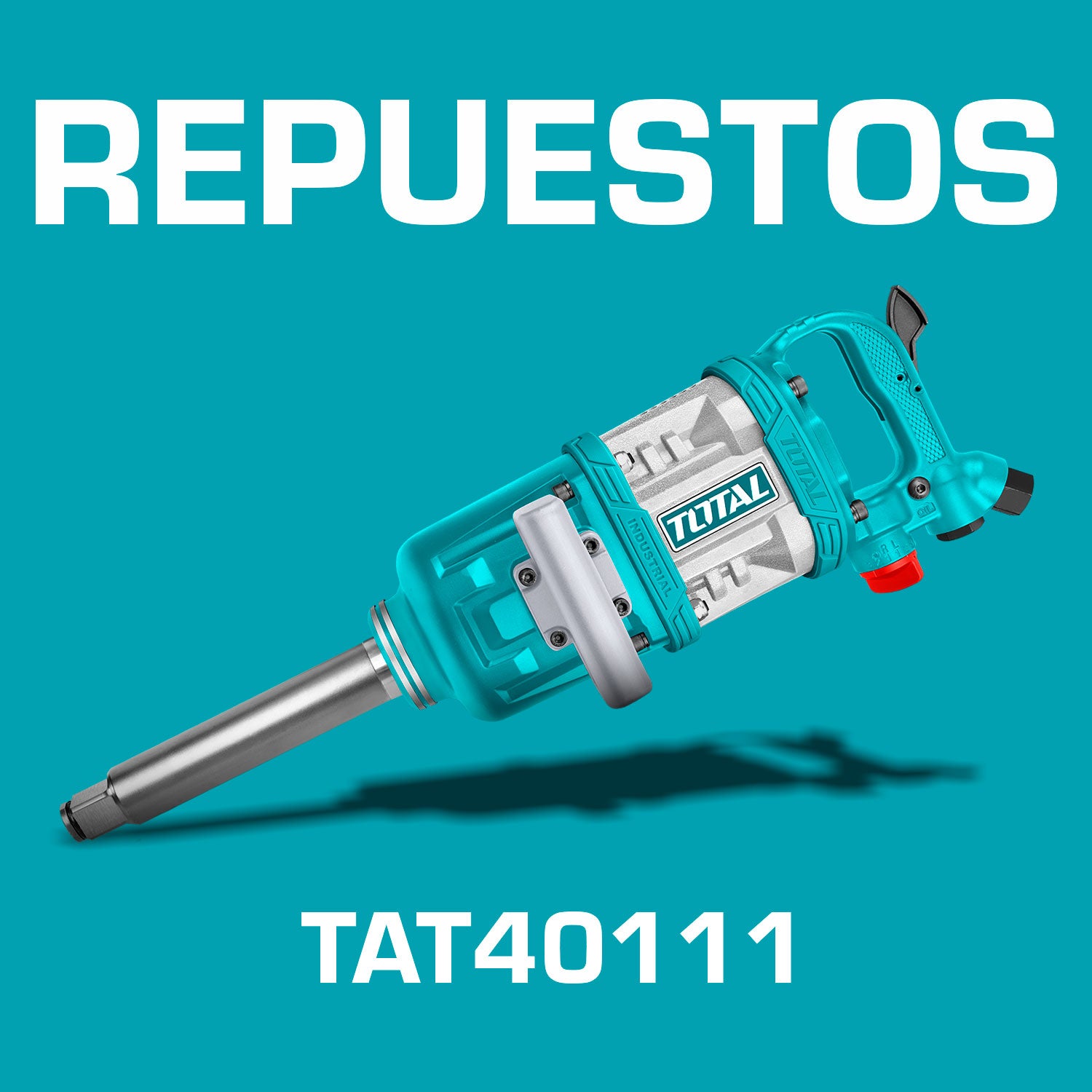 Repuestos Llave de impacto neumática 1" Velocidad sin carga: 3600 rpm Max.torque:3100Nm(2300ft)(1 año) Codigo TAT40111
