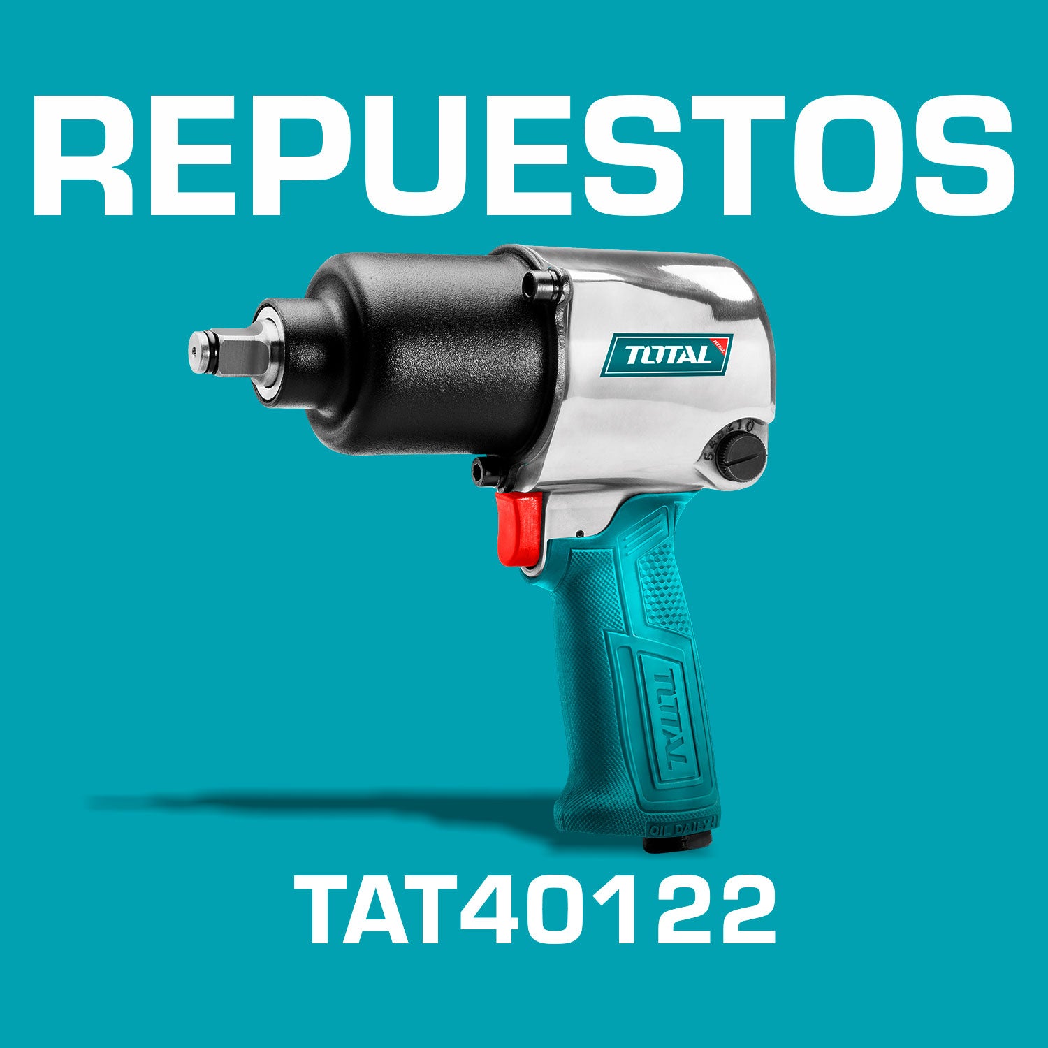 Repuestos Llave de impacto neumatica 1/2". 7000 rpm.Max.torque:610Nm(450ft)(1 año) Codigo TAT40122
