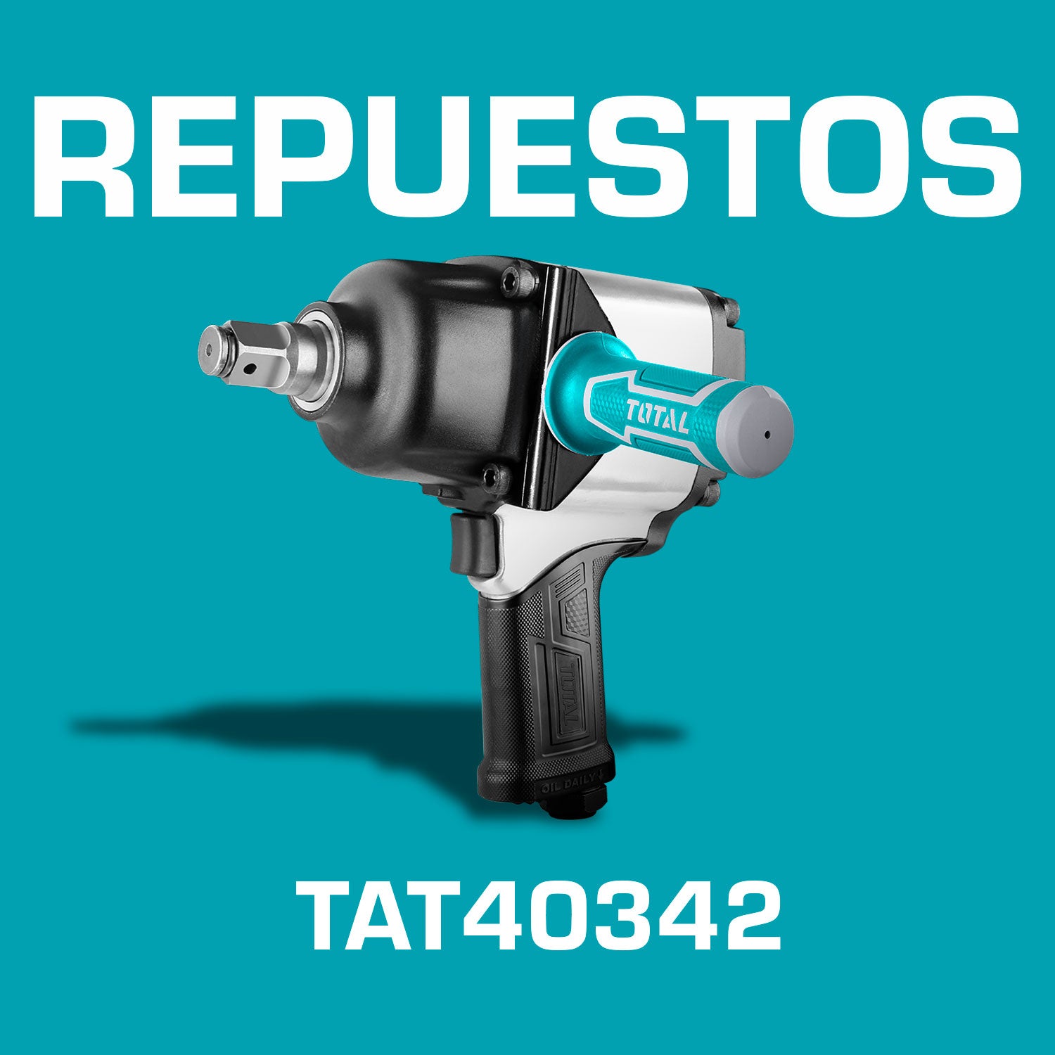 Repuestos Llave de Impacto de Aire de 19 mm ( 3/4" ). Velocidad Max 4000 rpm. Torque Max. 1600 Nm (1180 ft). Codigo TAT40342