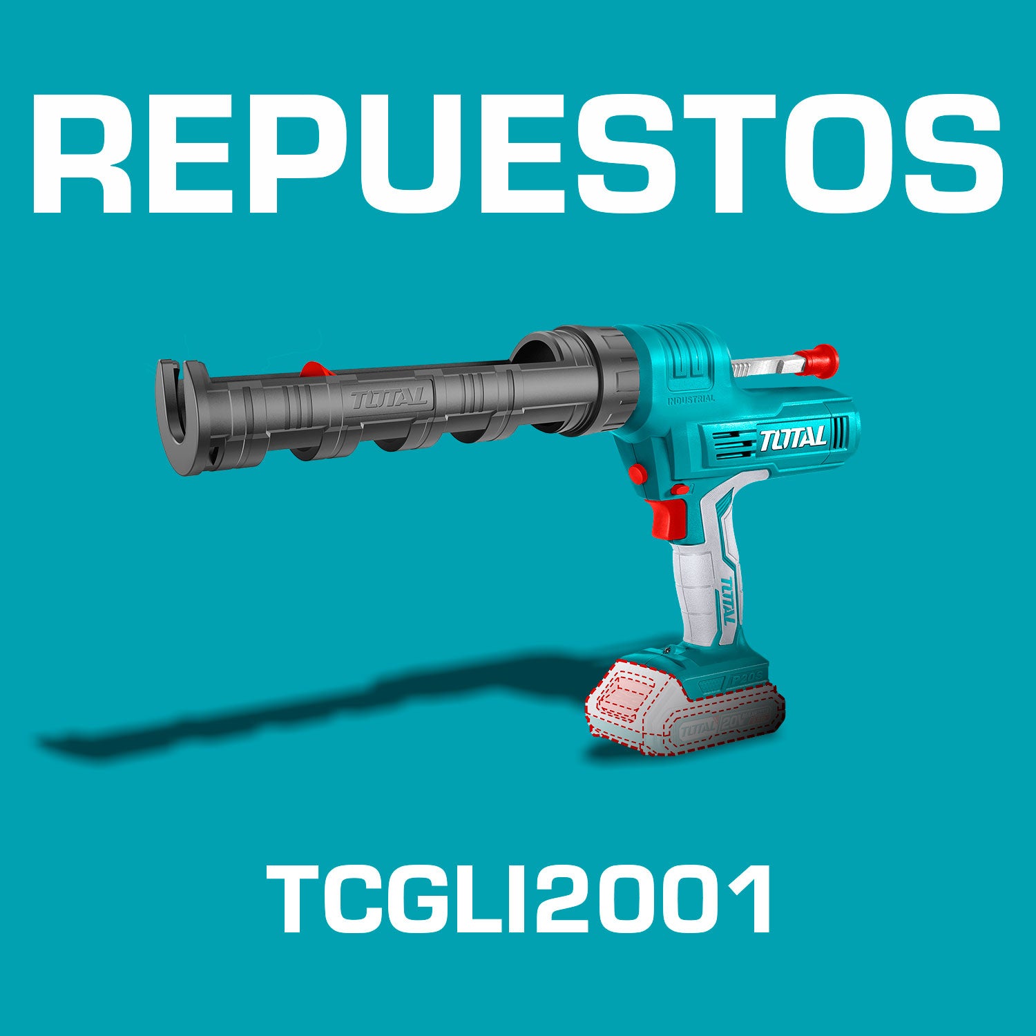 Repuestos Calafateadora inalámbrica 20V Pistola de silicón Codigo TCGLI2001