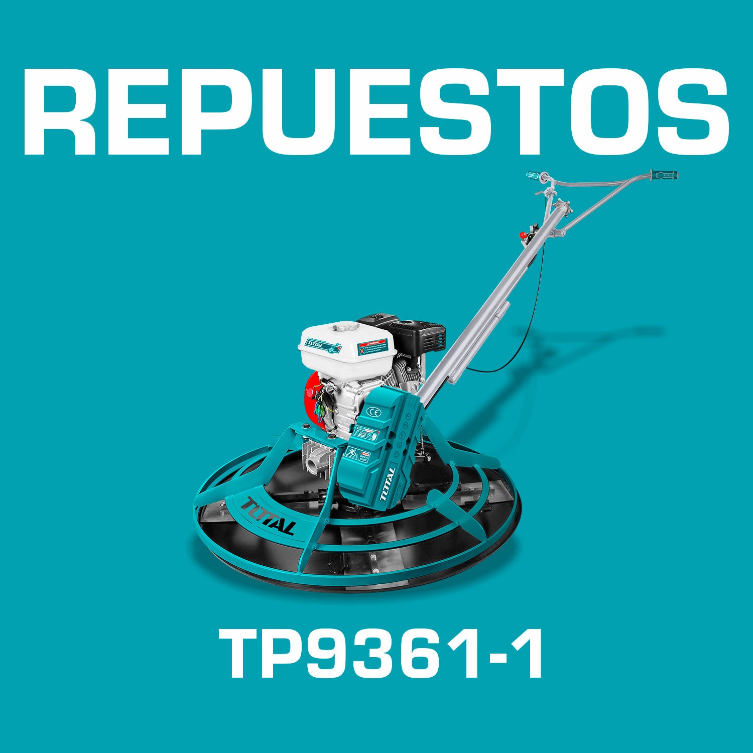 Repuestos Llana Helicoptero para concreto, motor HondaGX160 4.0Kw(5.5HP)78Kgs.. Num. de cuchillas(8meses) Codigo TP9361-1