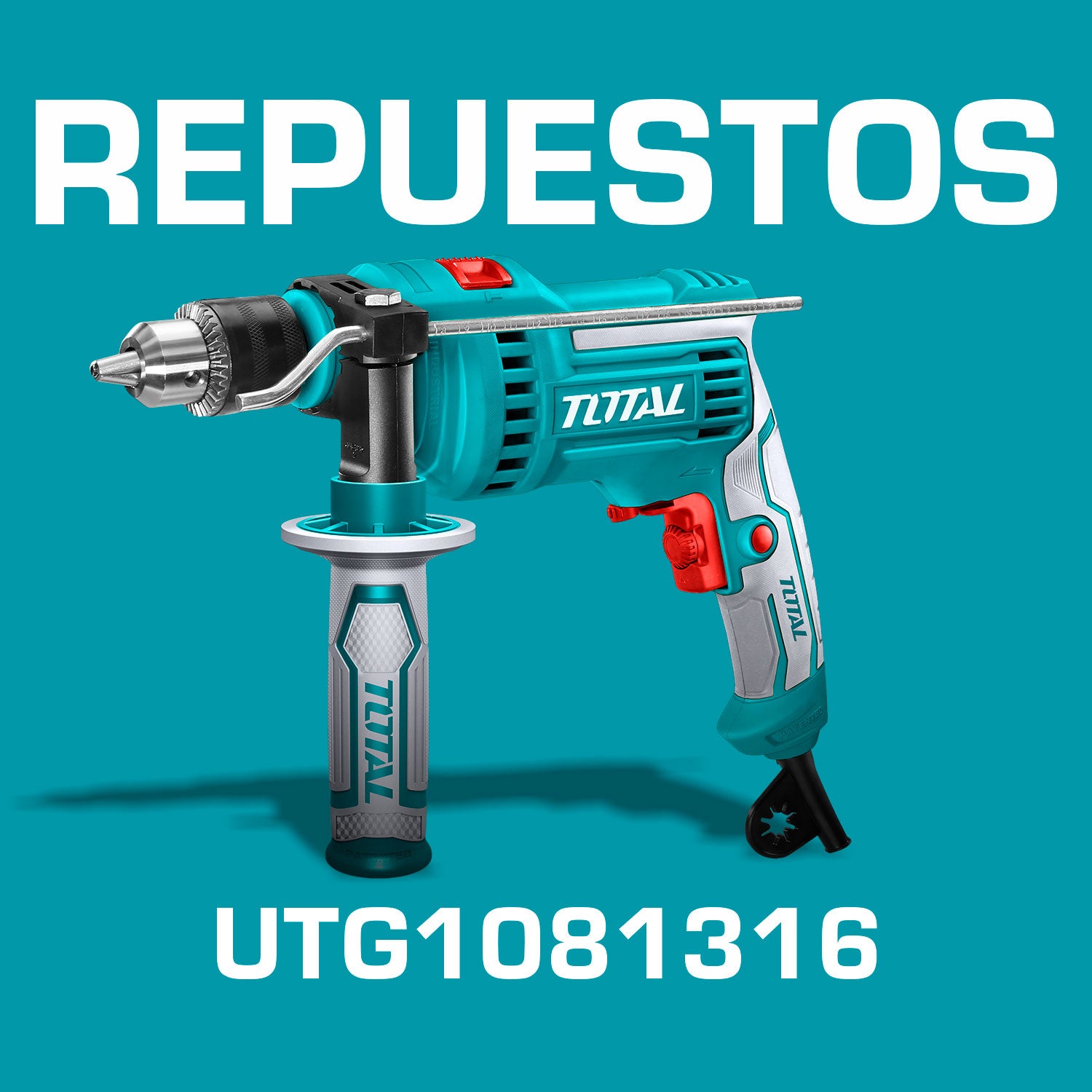 Repuestos Taladro 1/2" 810W Impacto TOTAL Codigo UTG1081316