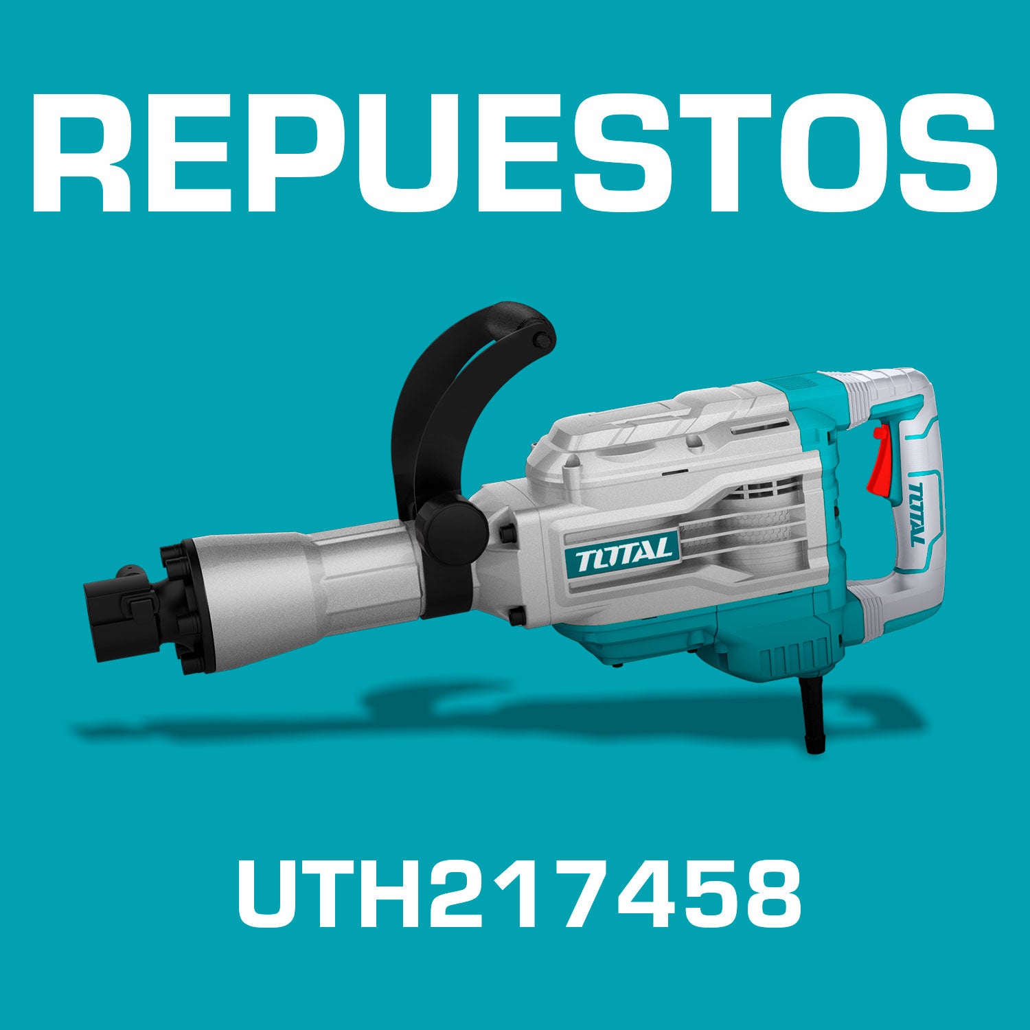 Repuestos Demoledor SDS MAX 1700W,110-120V ~ 50 / 60Hz, 1400bpm, 45J,(1 cincel incluido) Codigo UTH217458