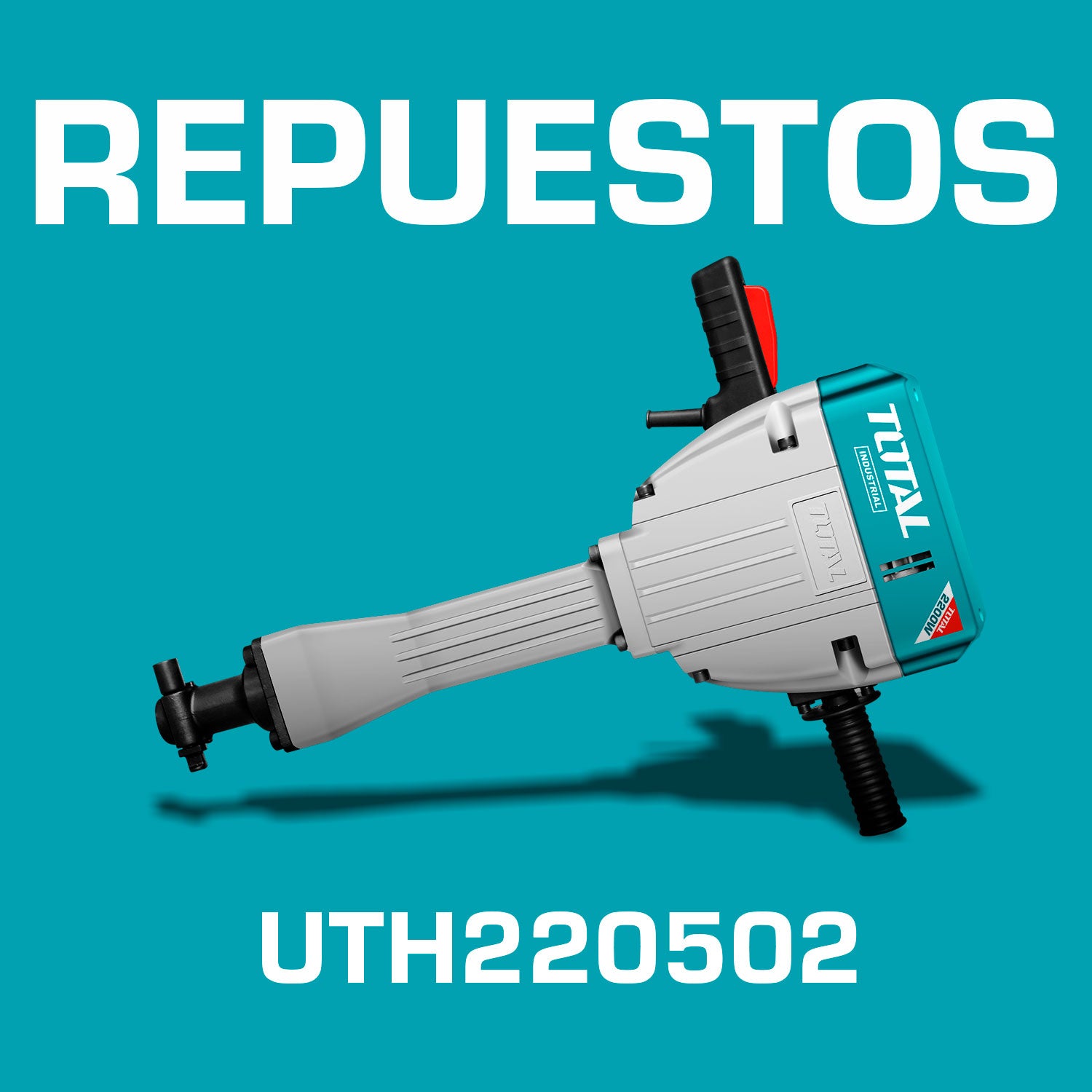 Repuestos Demoledora 2200W SDS HEX 28mm 30kg. 110-120V~60Hz Calid. indust. Viene con maletín 2cincelesHEX.1año Codigo UTH220502